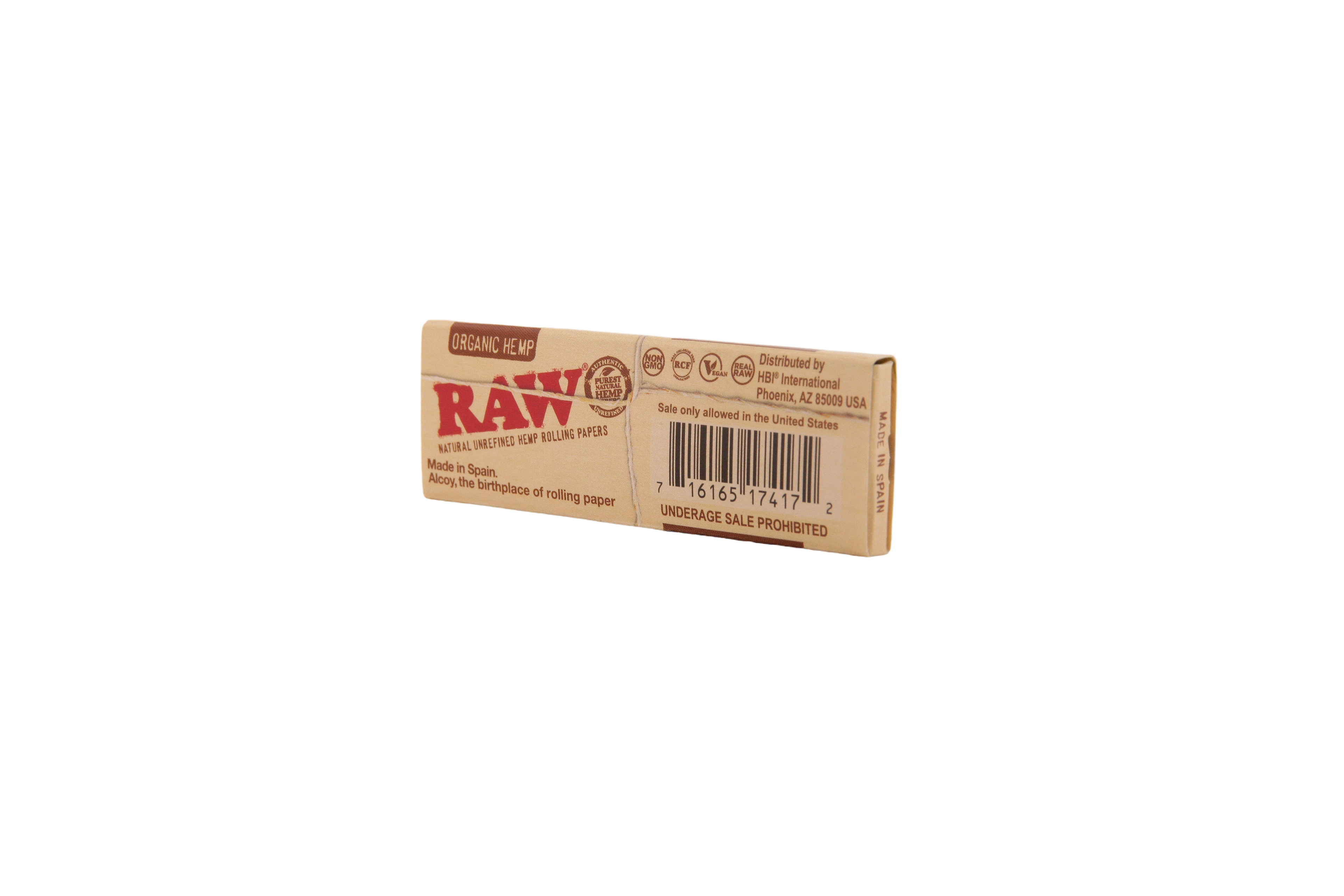 Raw Organic Hemp Papers - 1 1/4