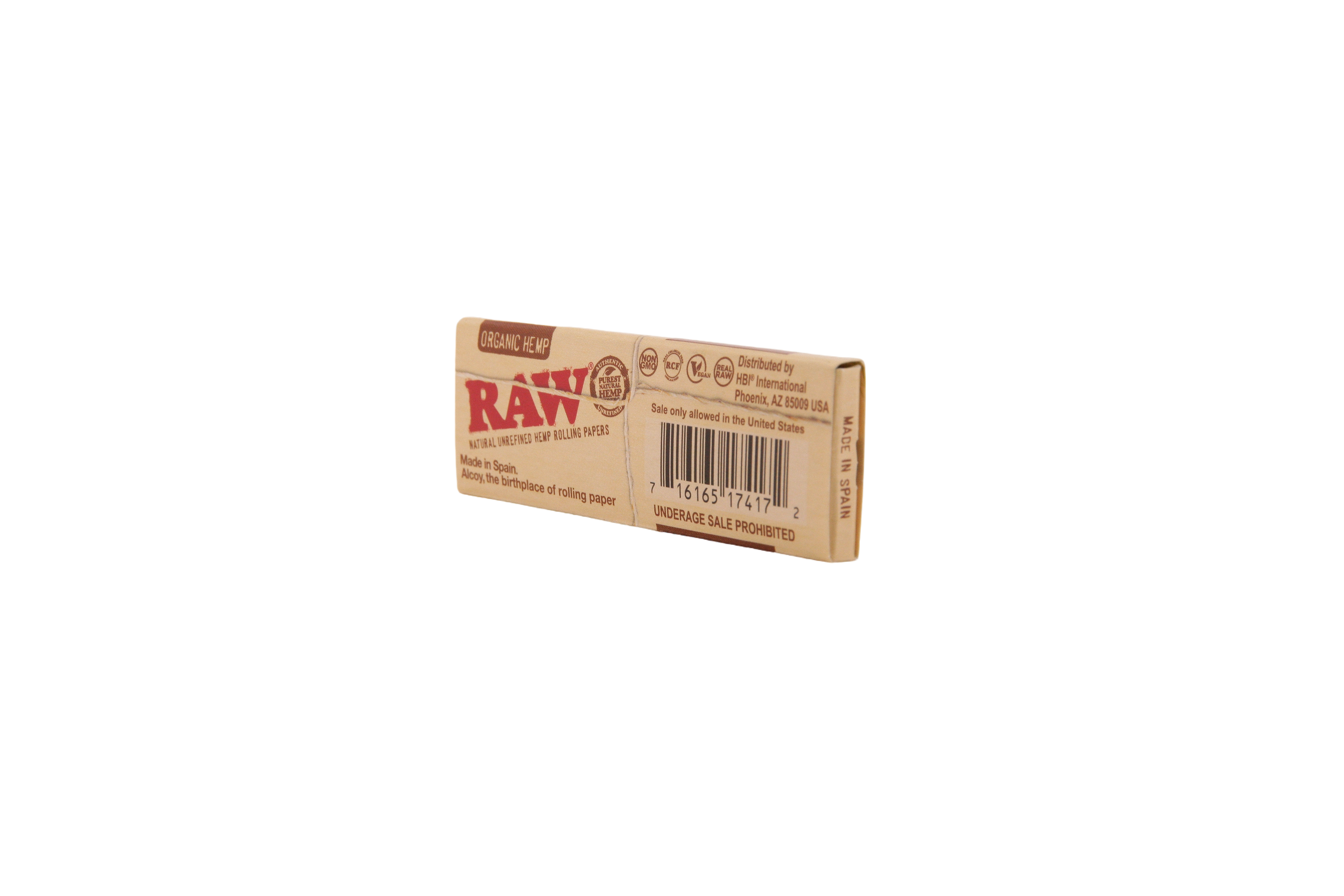 Raw Organic Hemp Papers - 1 1/4