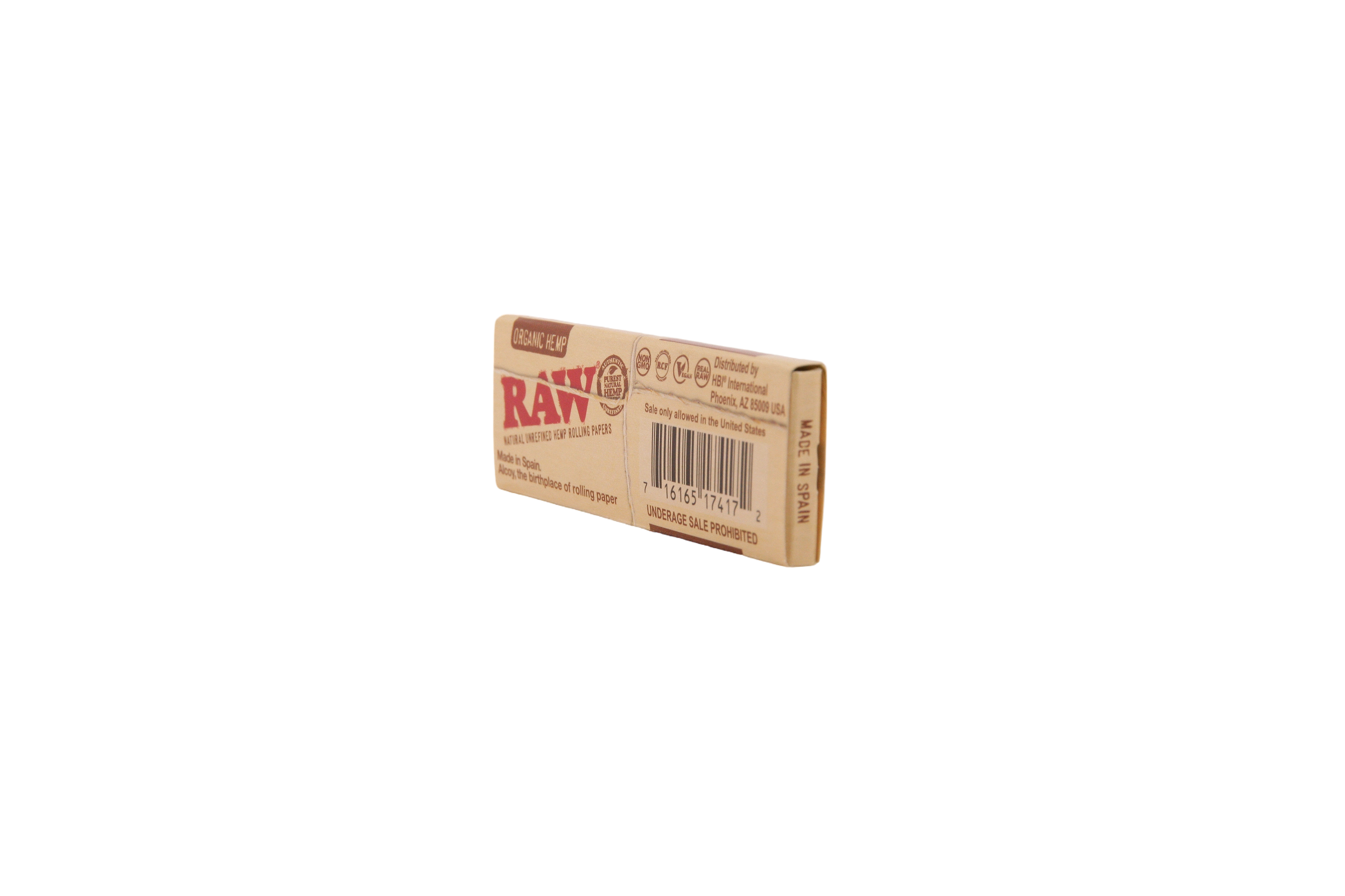 Raw Organic Hemp Papers - 1 1/4