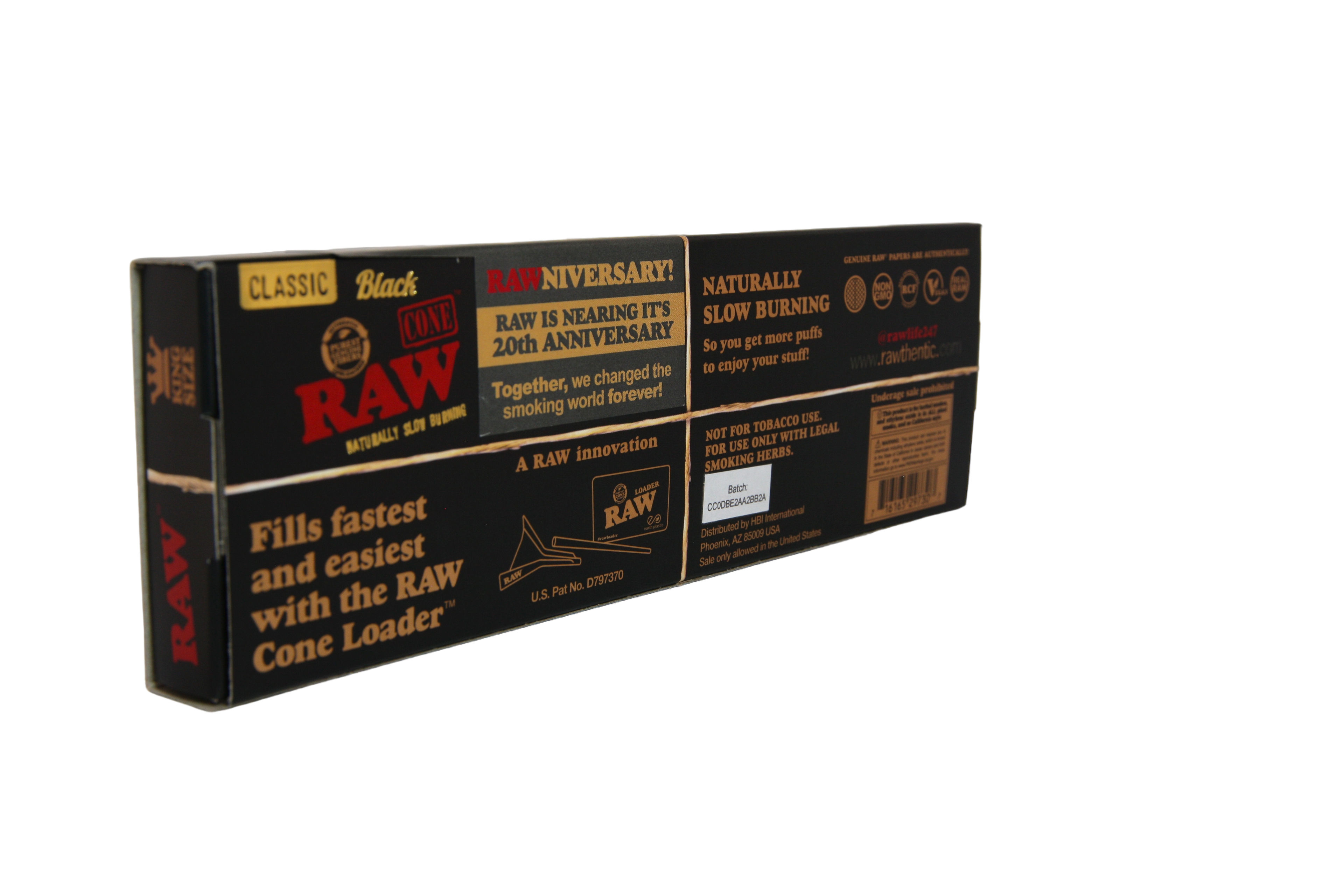 RAW Black Cones - King Size / 20 Pack