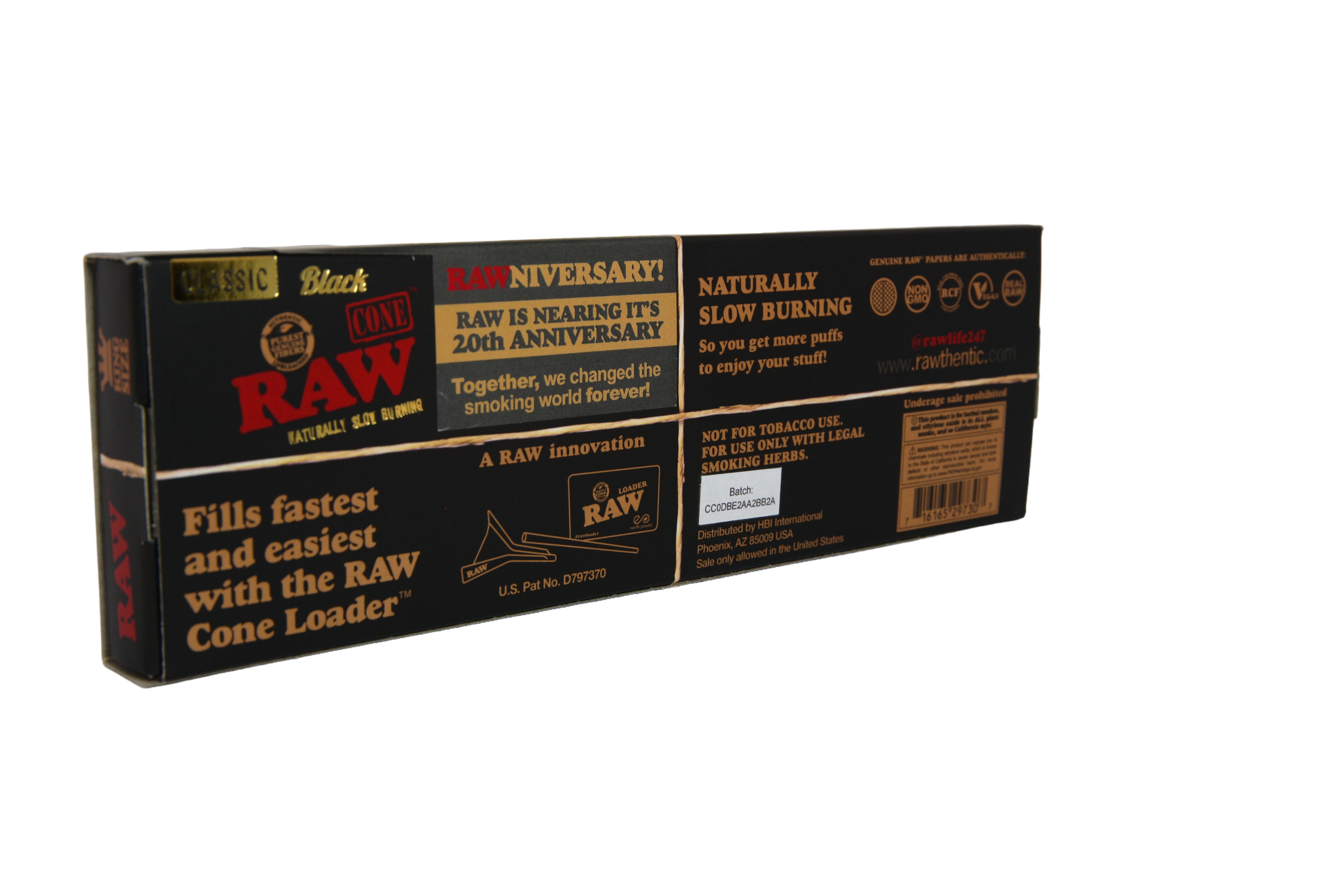 RAW Black Cones - King Size / 20 Pack
