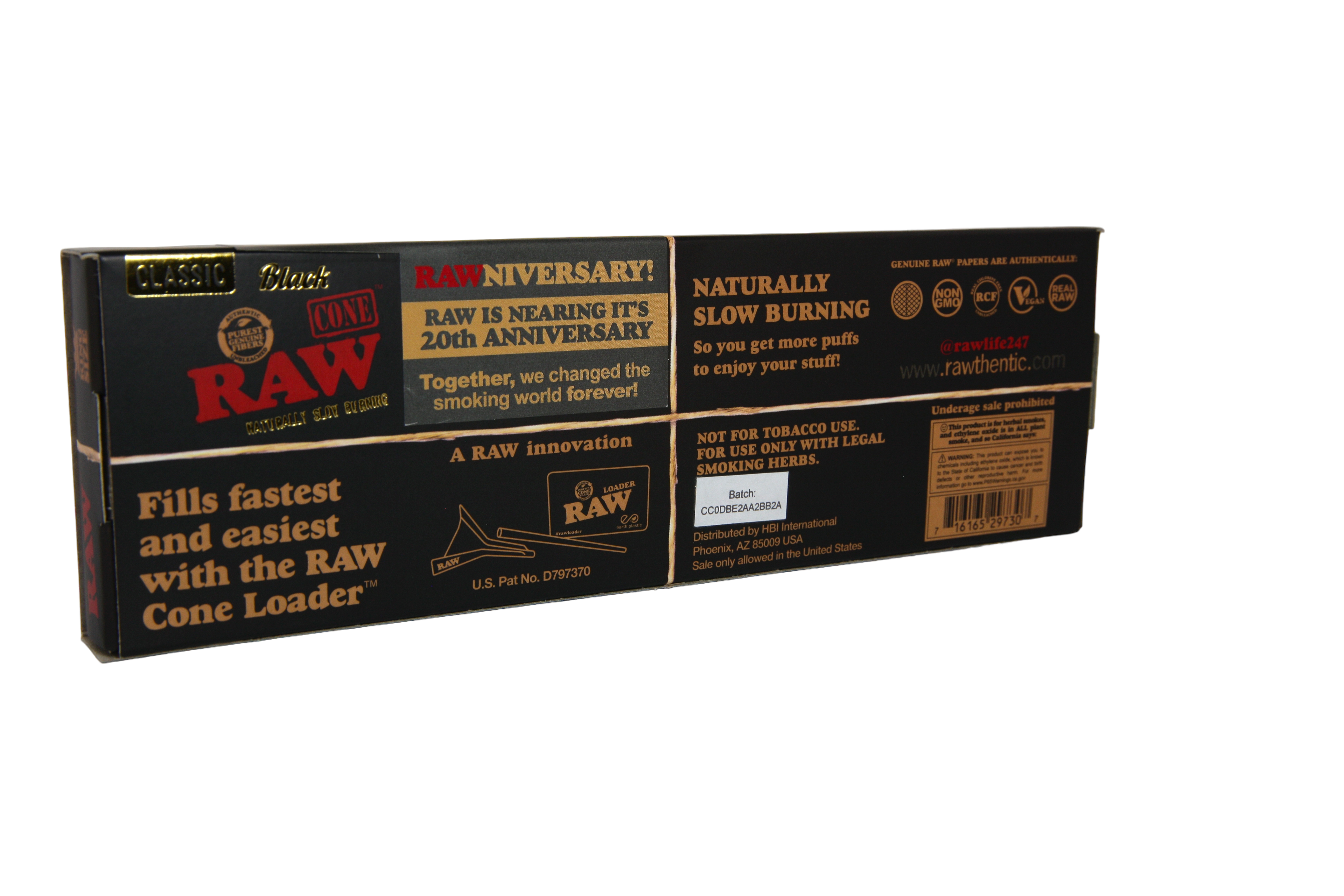 RAW Black Cones - King Size / 20 Pack