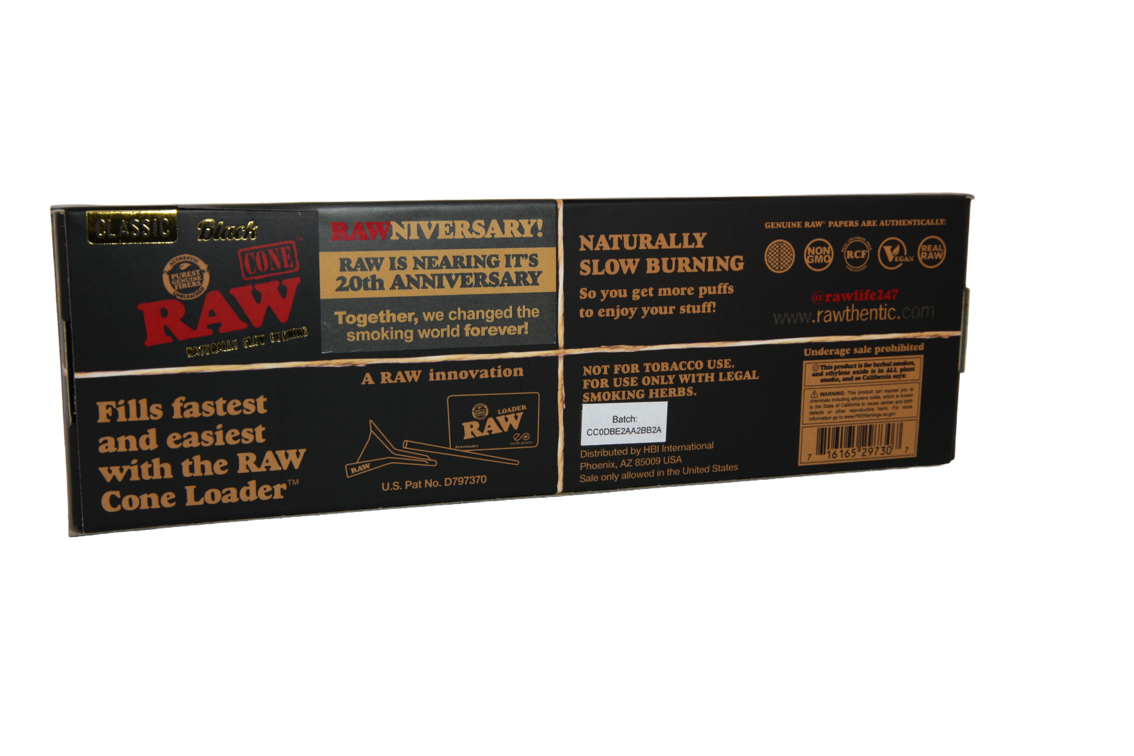 RAW Black Cones - King Size / 20 Pack