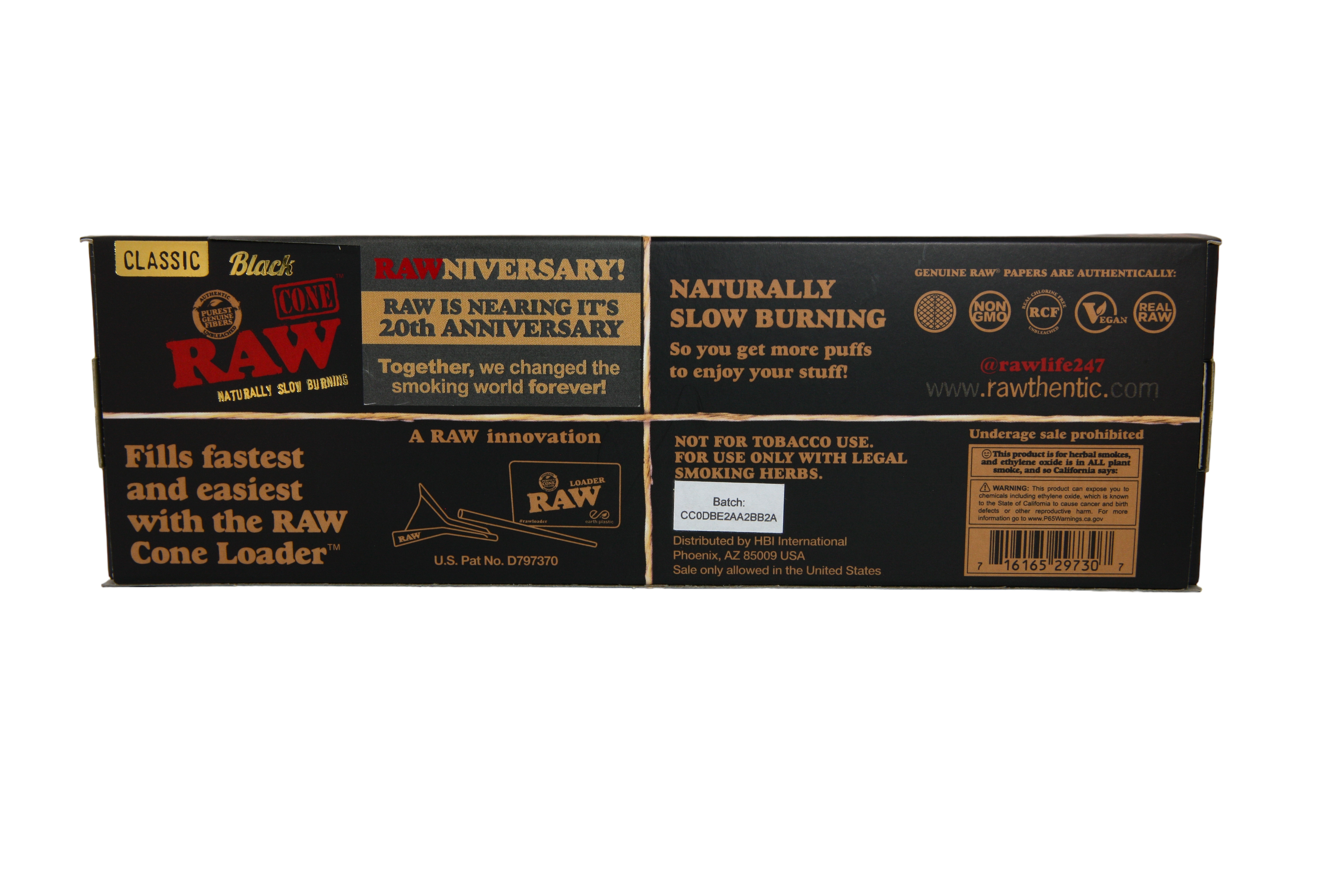 RAW Black Cones - King Size / 20 Pack