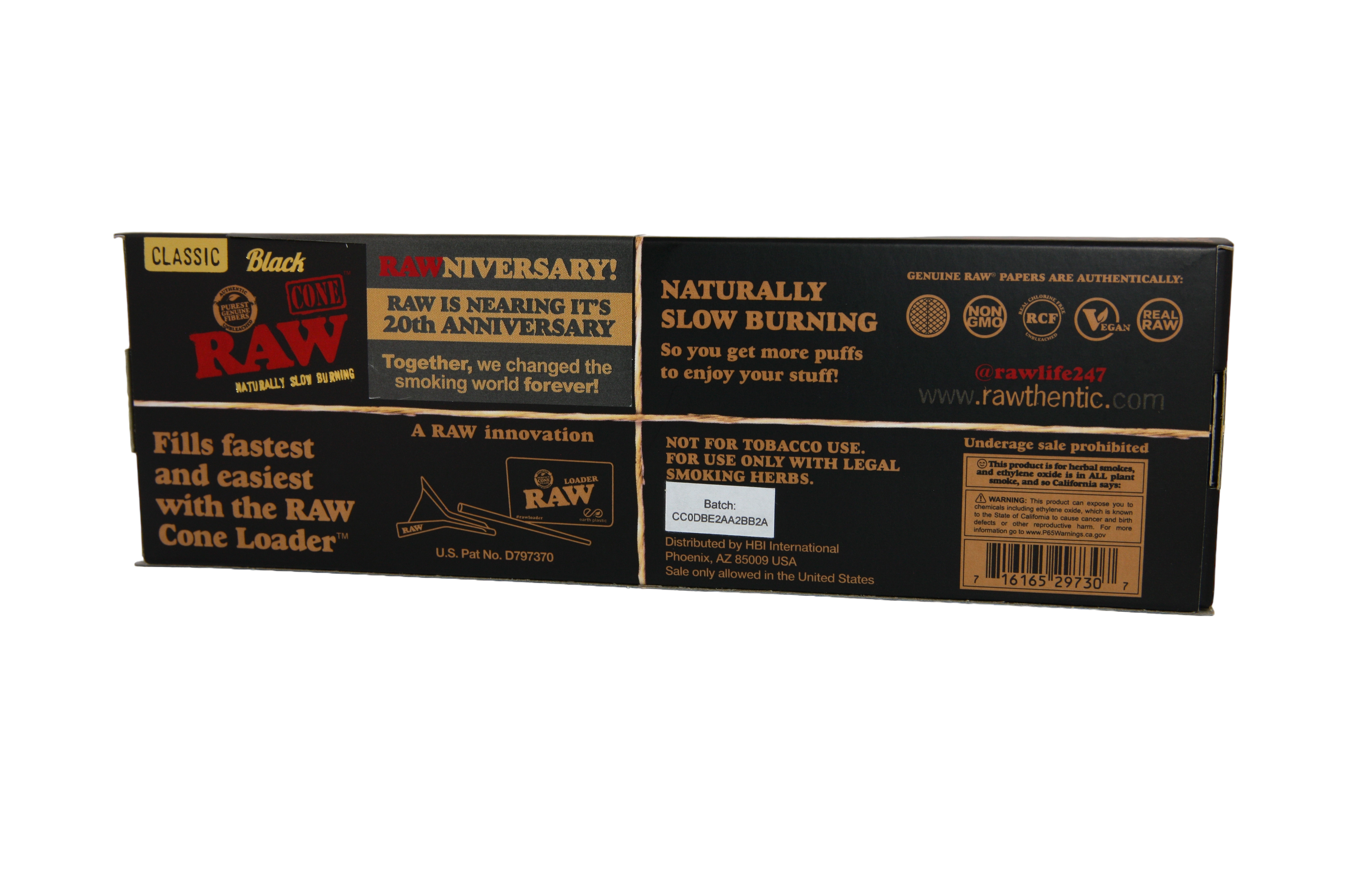 RAW Black Cones - King Size / 20 Pack