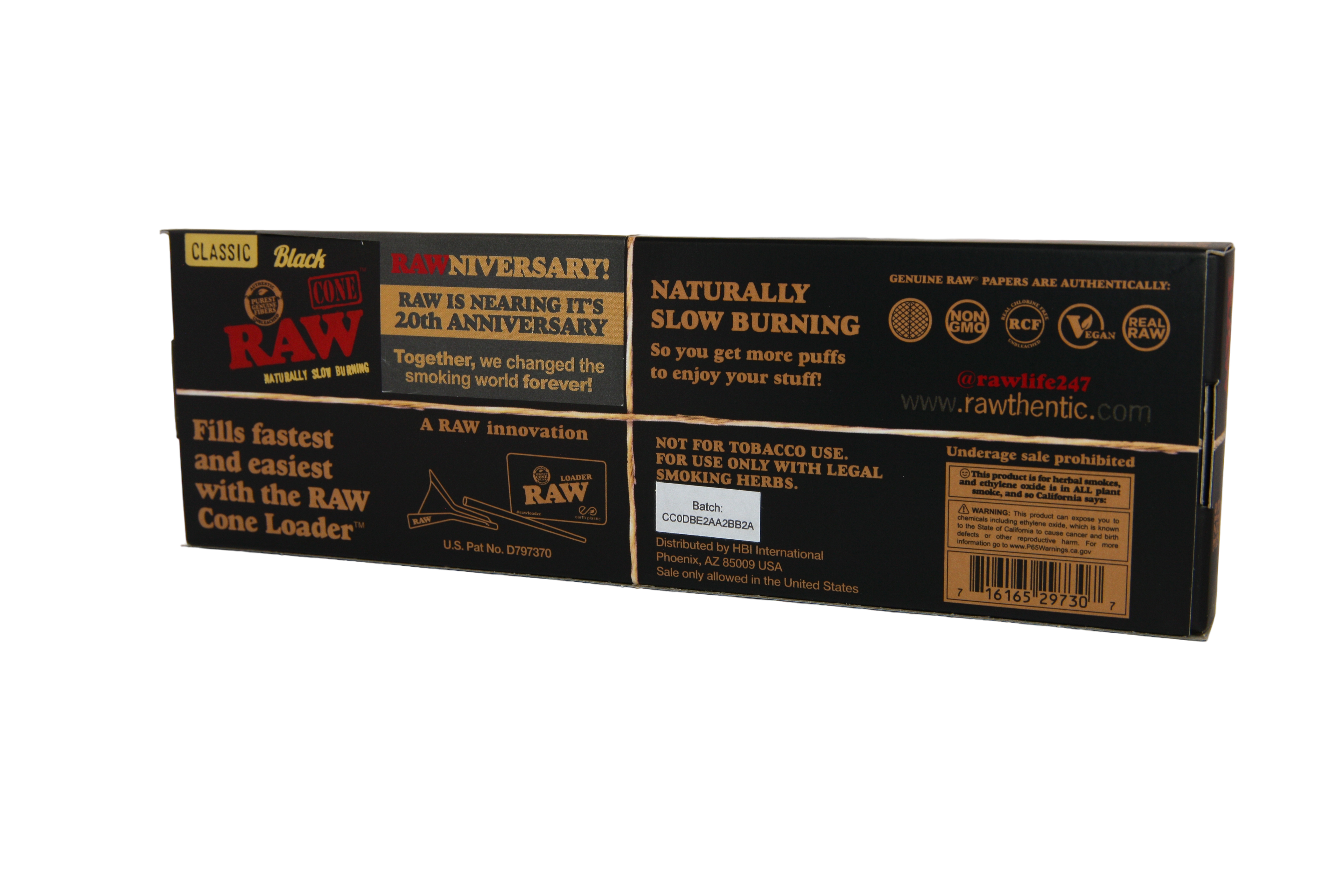 RAW Black Cones - King Size / 20 Pack