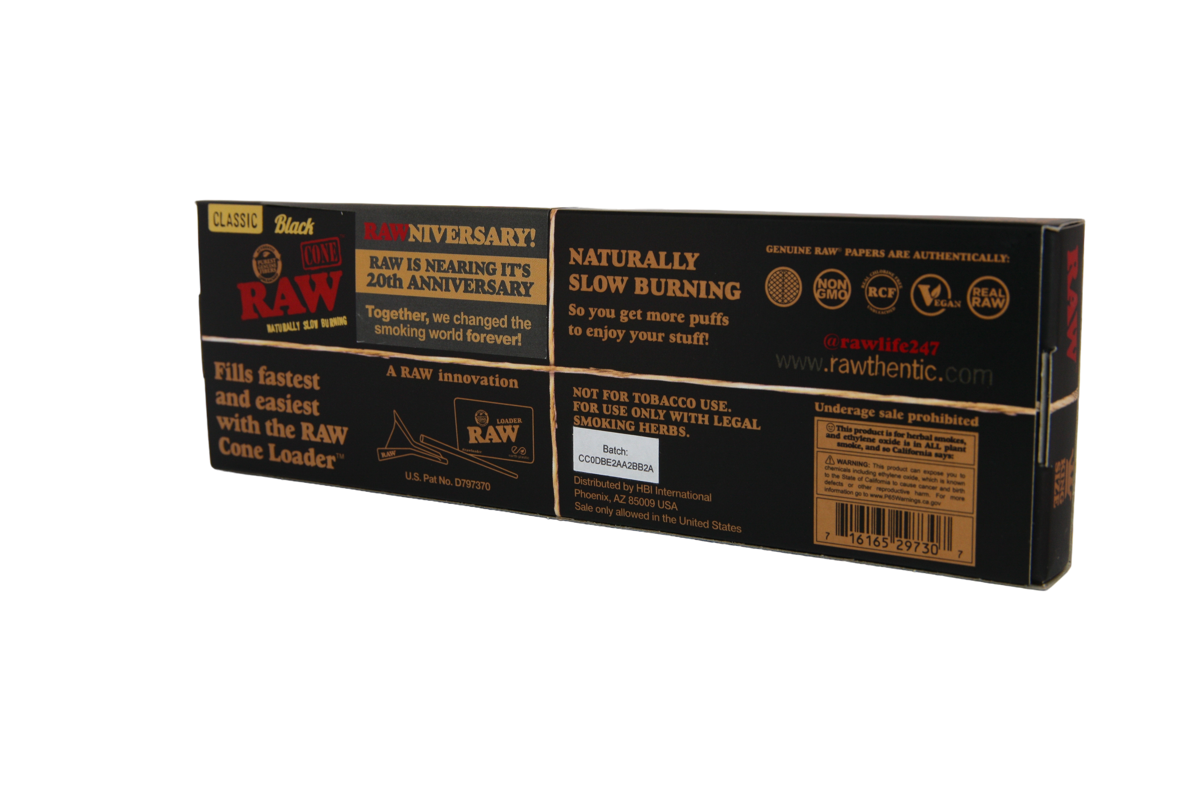 RAW Black Cones - King Size / 20 Pack