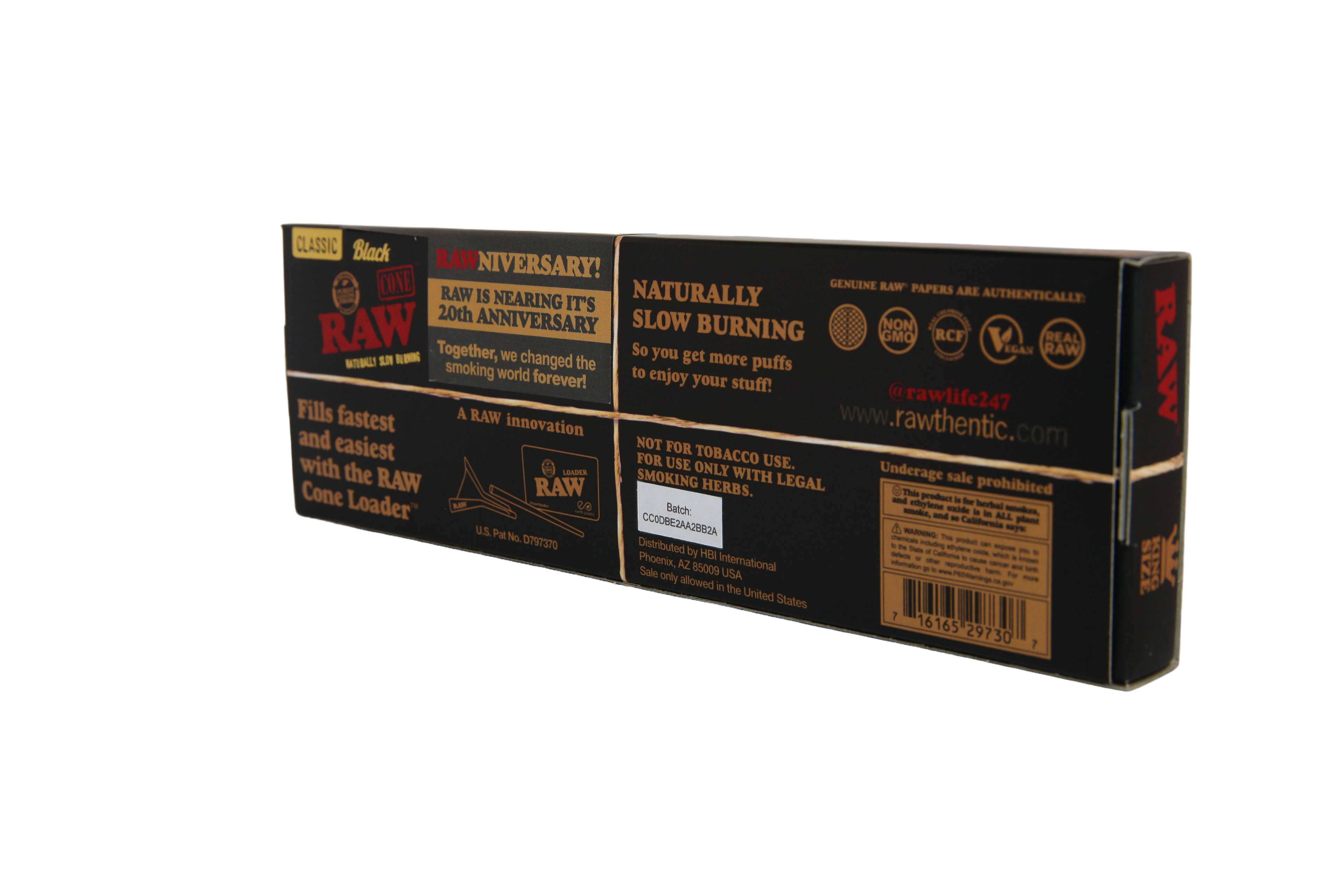 RAW Black Cones - King Size / 20 Pack