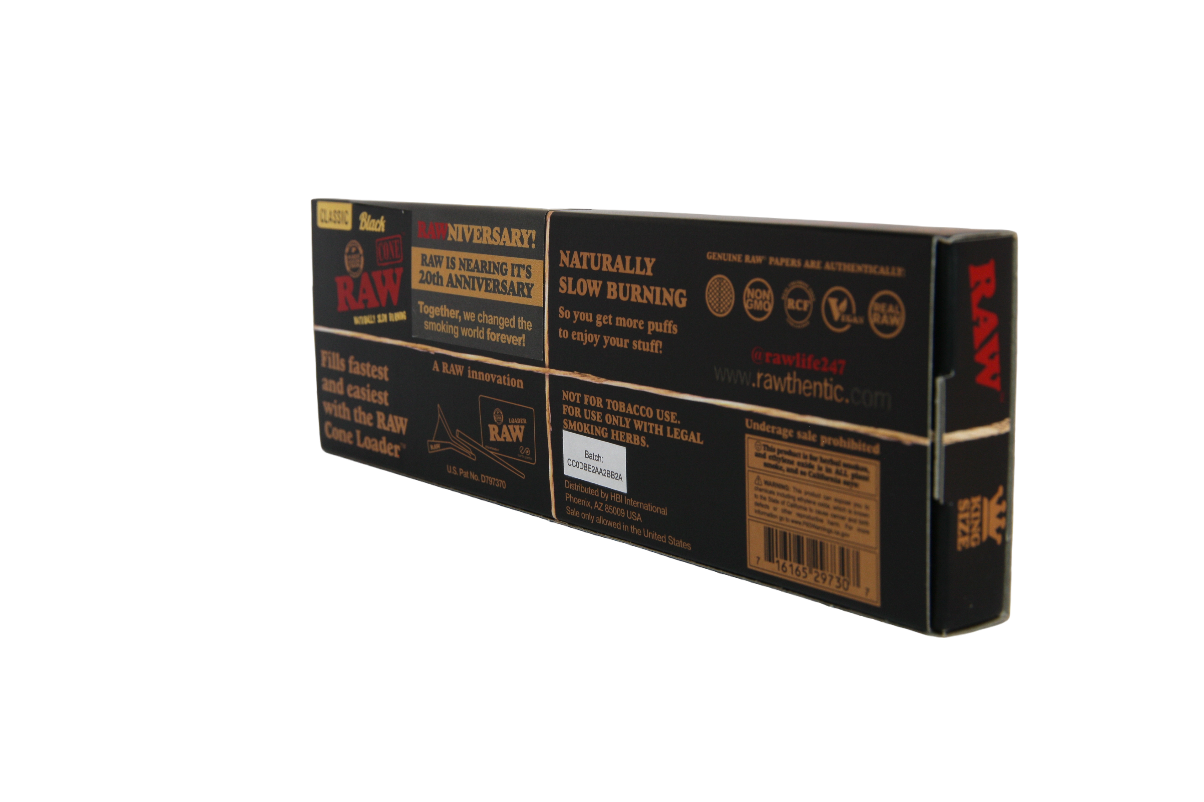 RAW Black Cones - King Size / 20 Pack