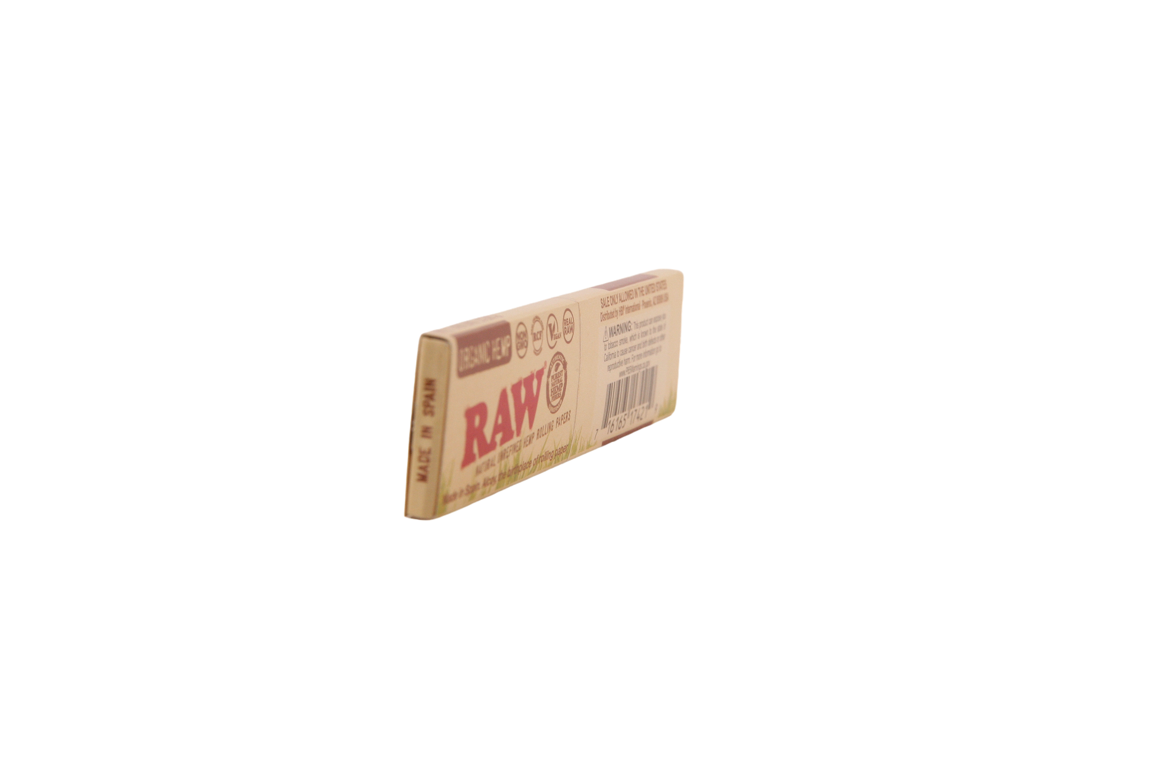 Raw Organic Hemp Papers- King Size Slim