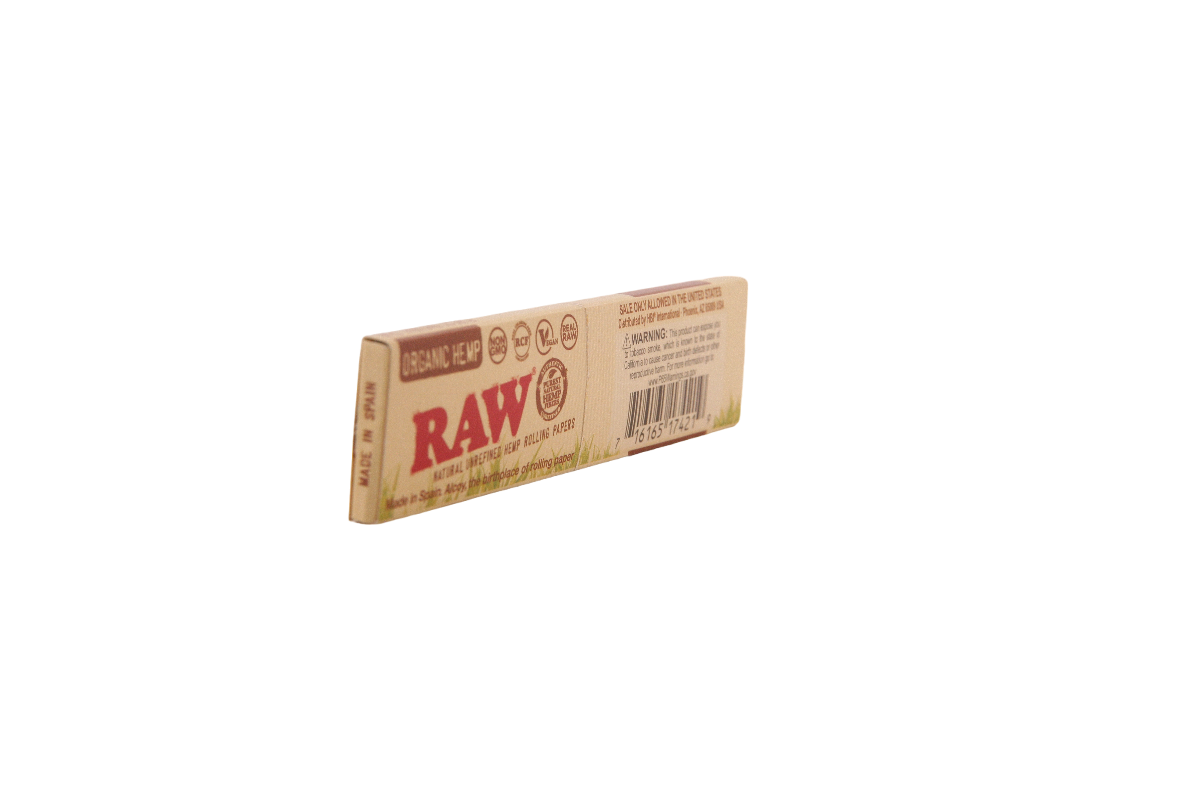 Raw Organic Hemp Papers- King Size Slim