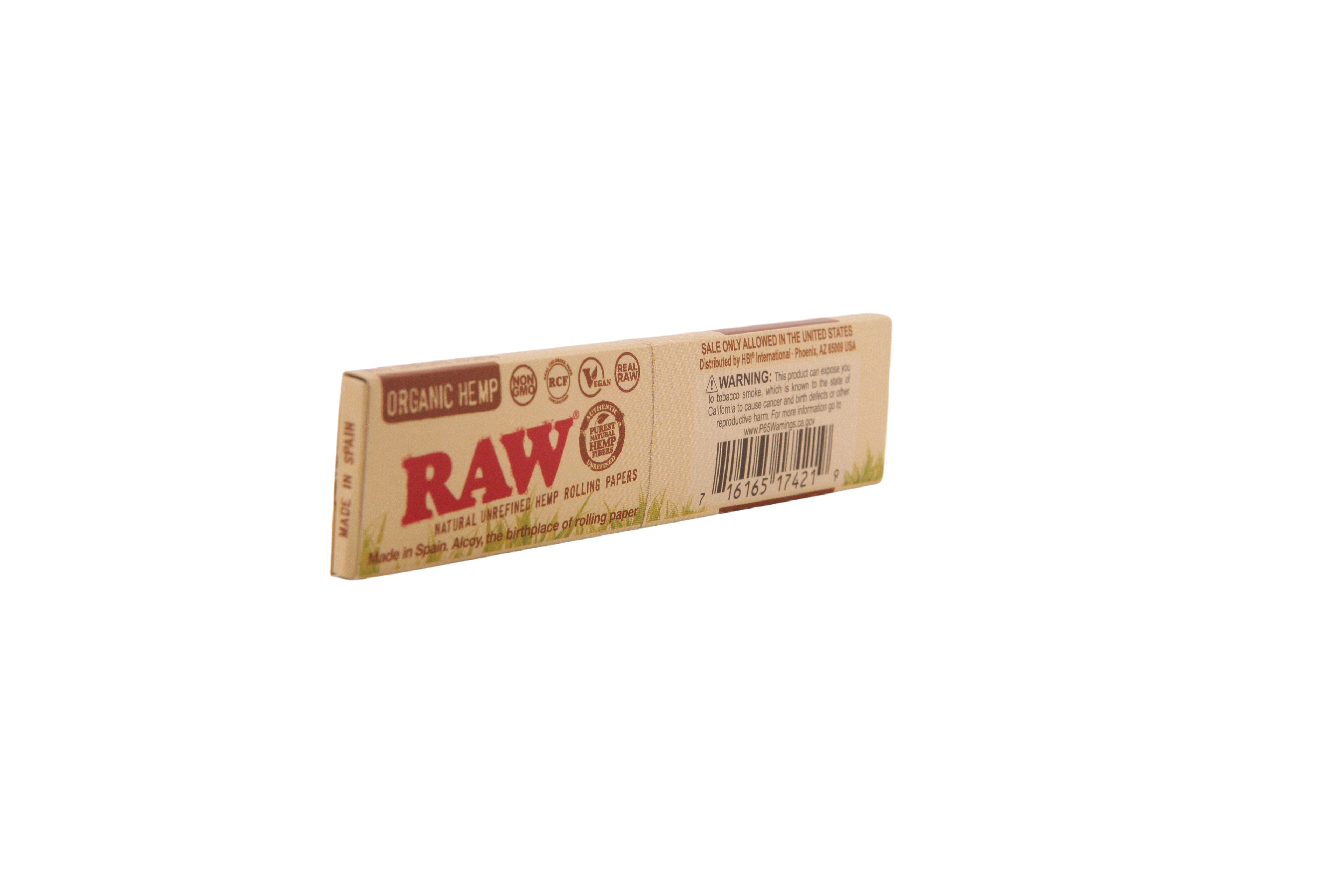 Raw Organic Hemp Papers- King Size Slim