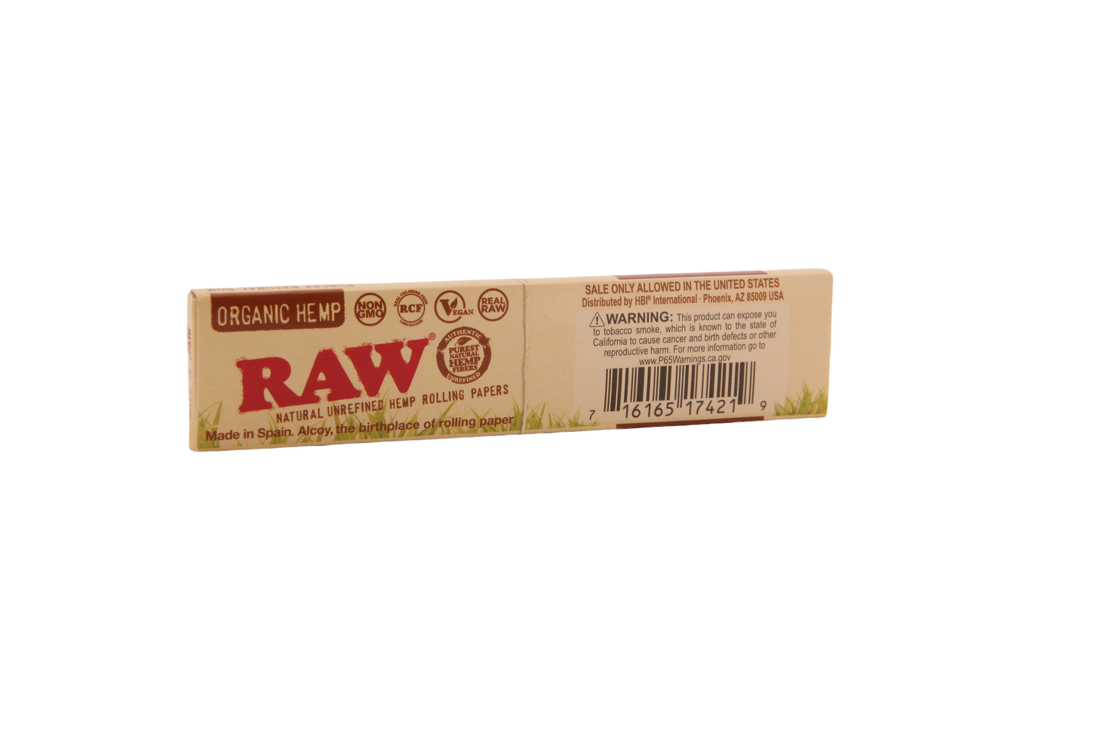 Raw Organic Hemp Papers- King Size Slim