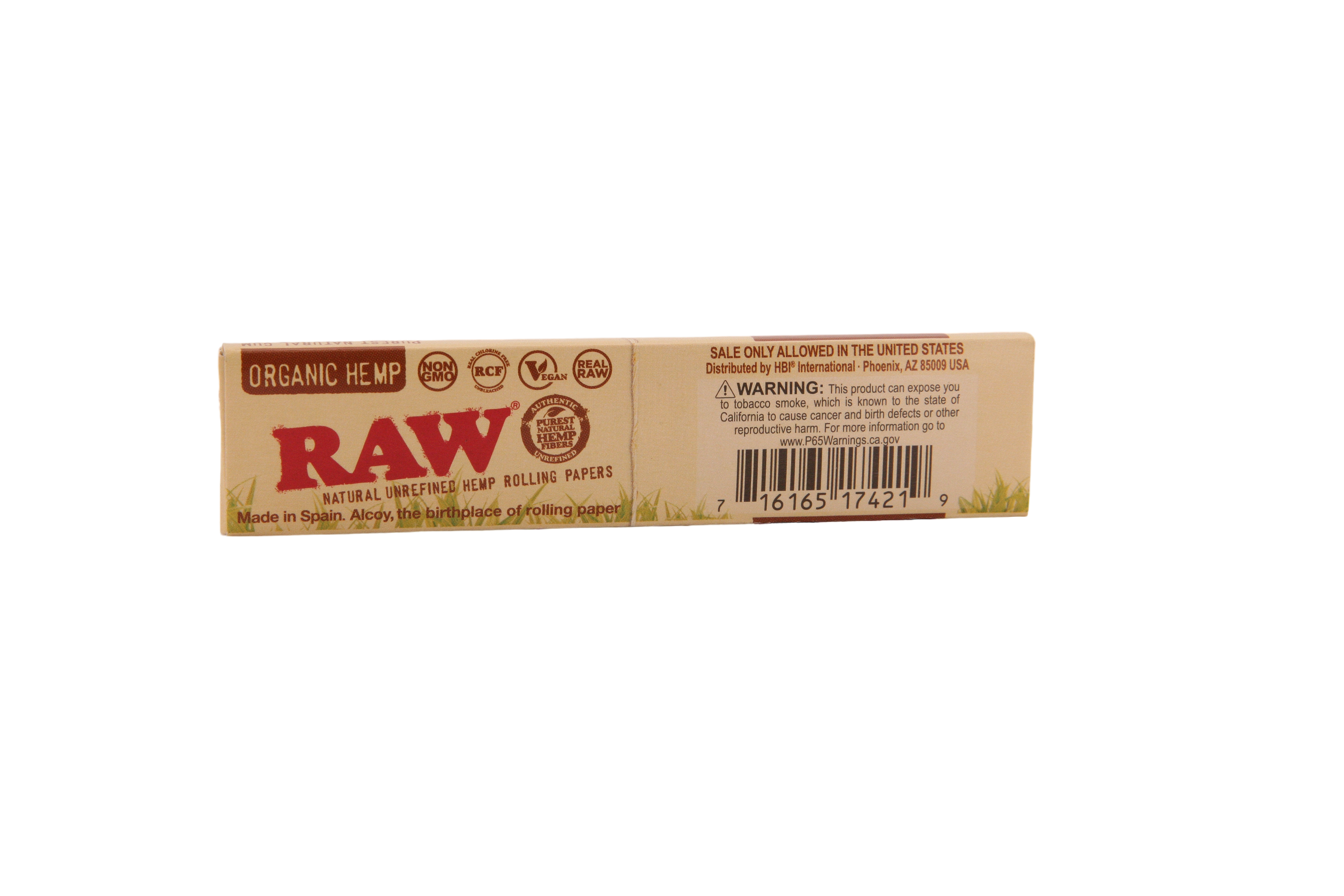 Raw Organic Hemp Papers- King Size Slim