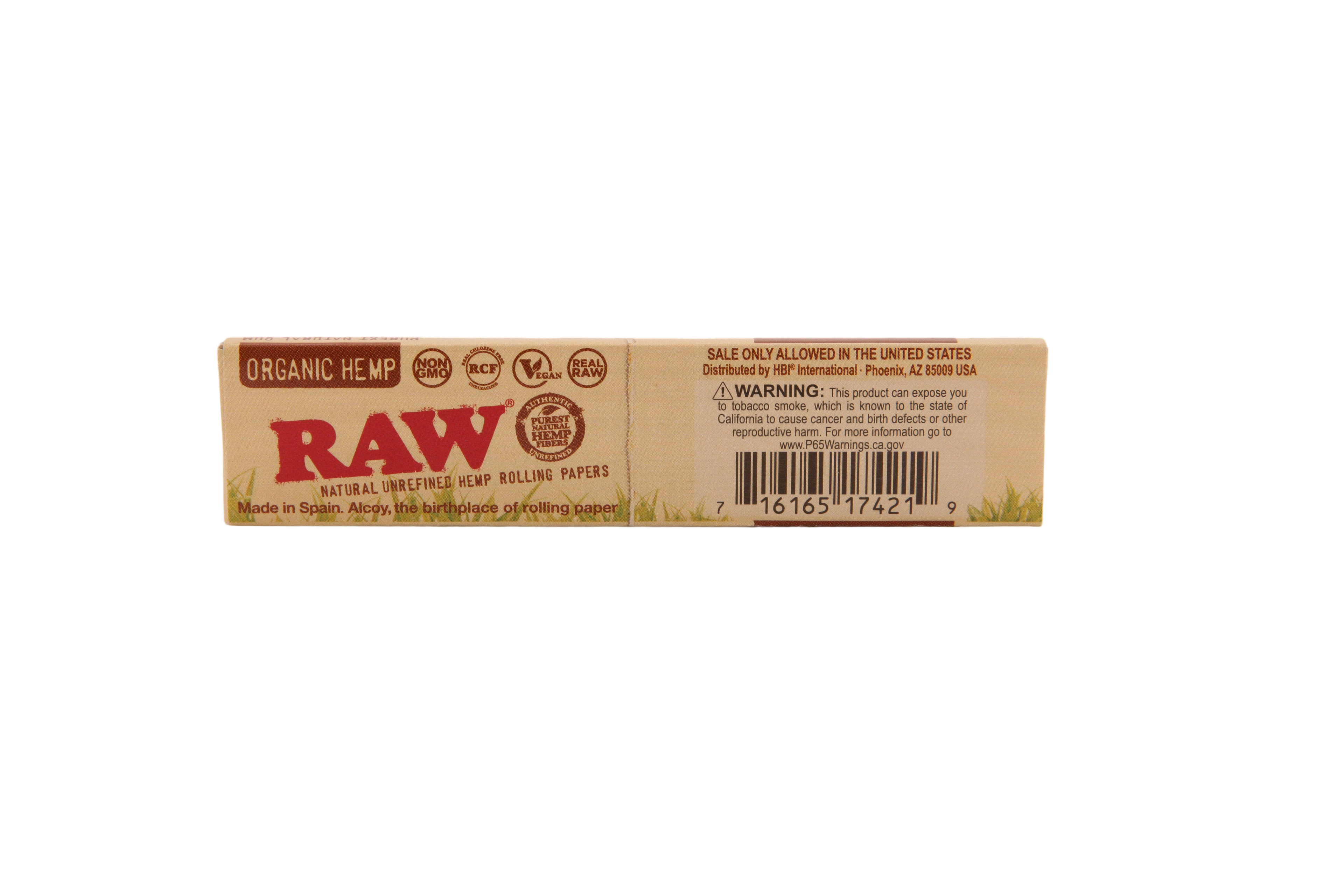 Raw Organic Hemp Papers- King Size Slim