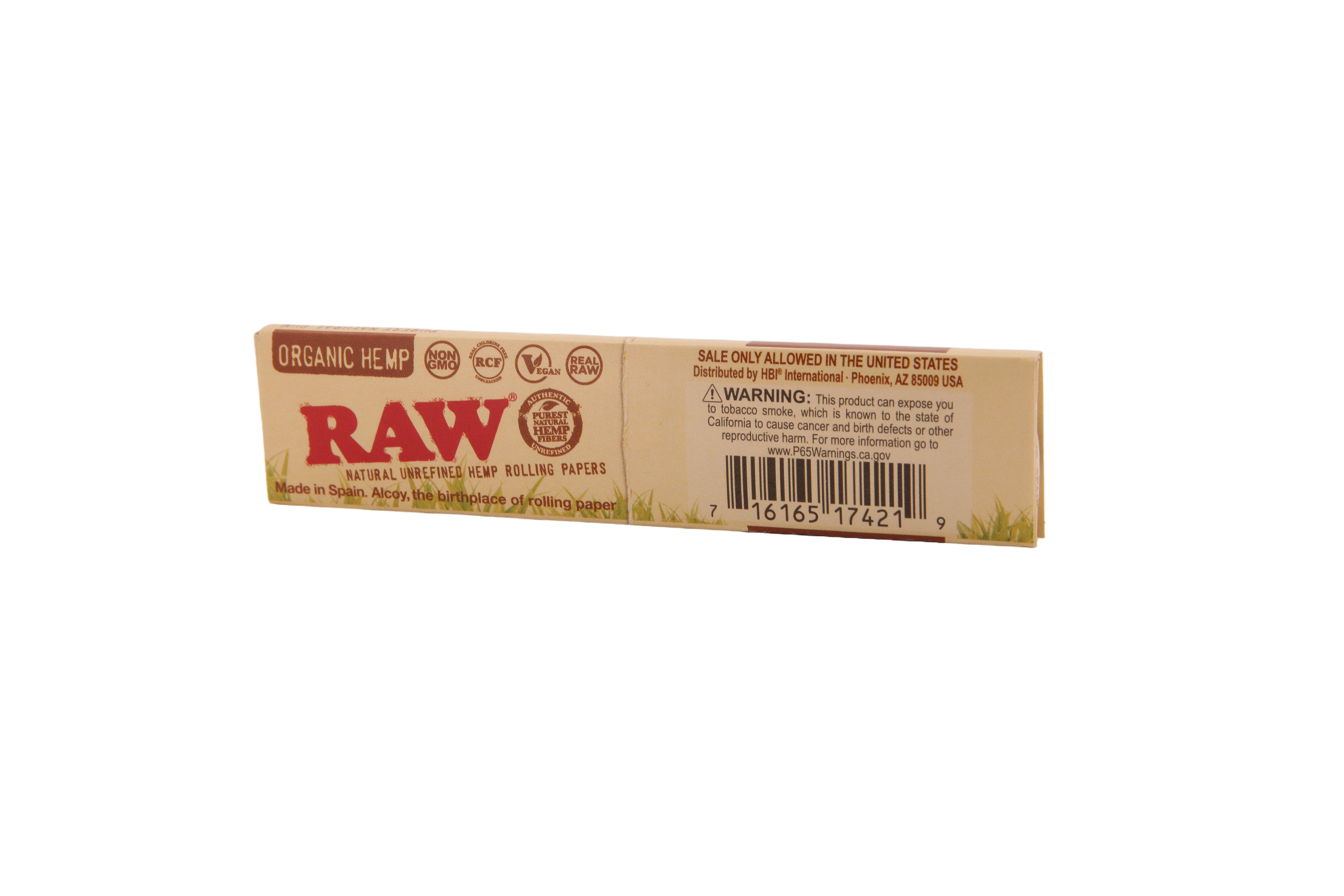 Raw Organic Hemp Papers- King Size Slim
