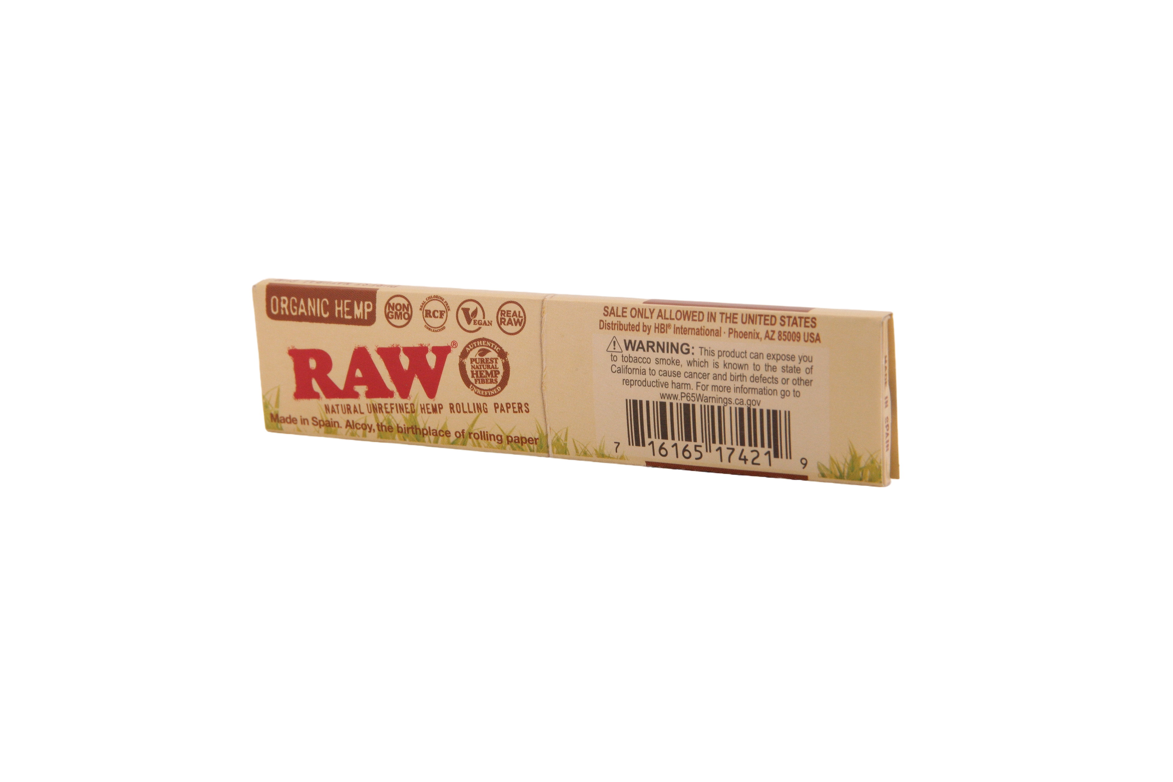 Raw Organic Hemp Papers- King Size Slim