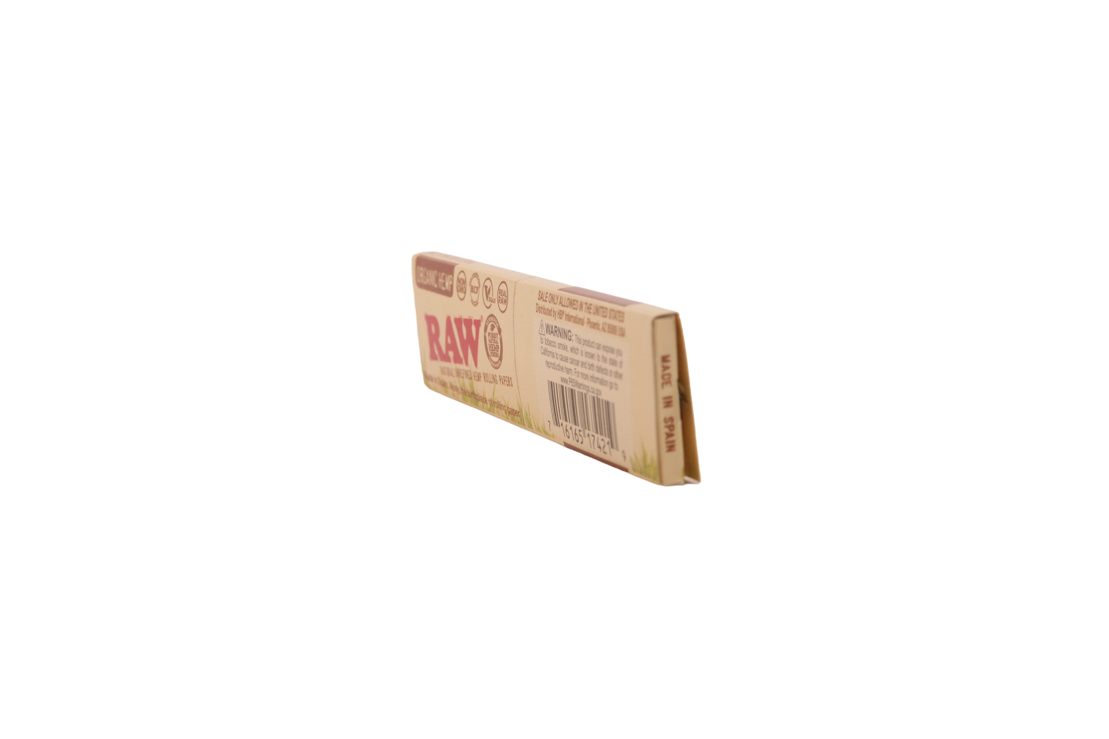 Raw Organic Hemp Papers- King Size Slim