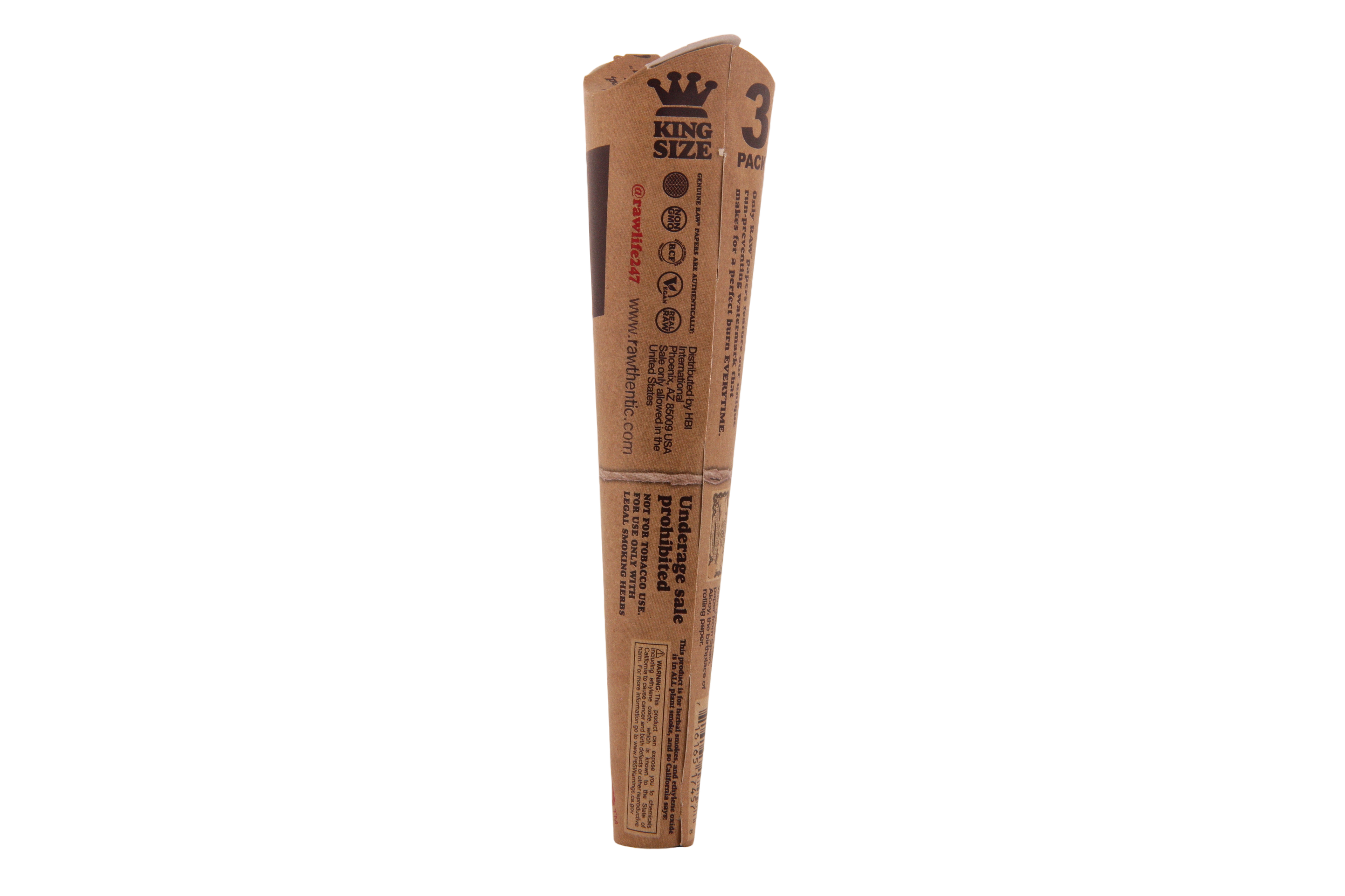 Raw Classic Cones - King Size 3pk