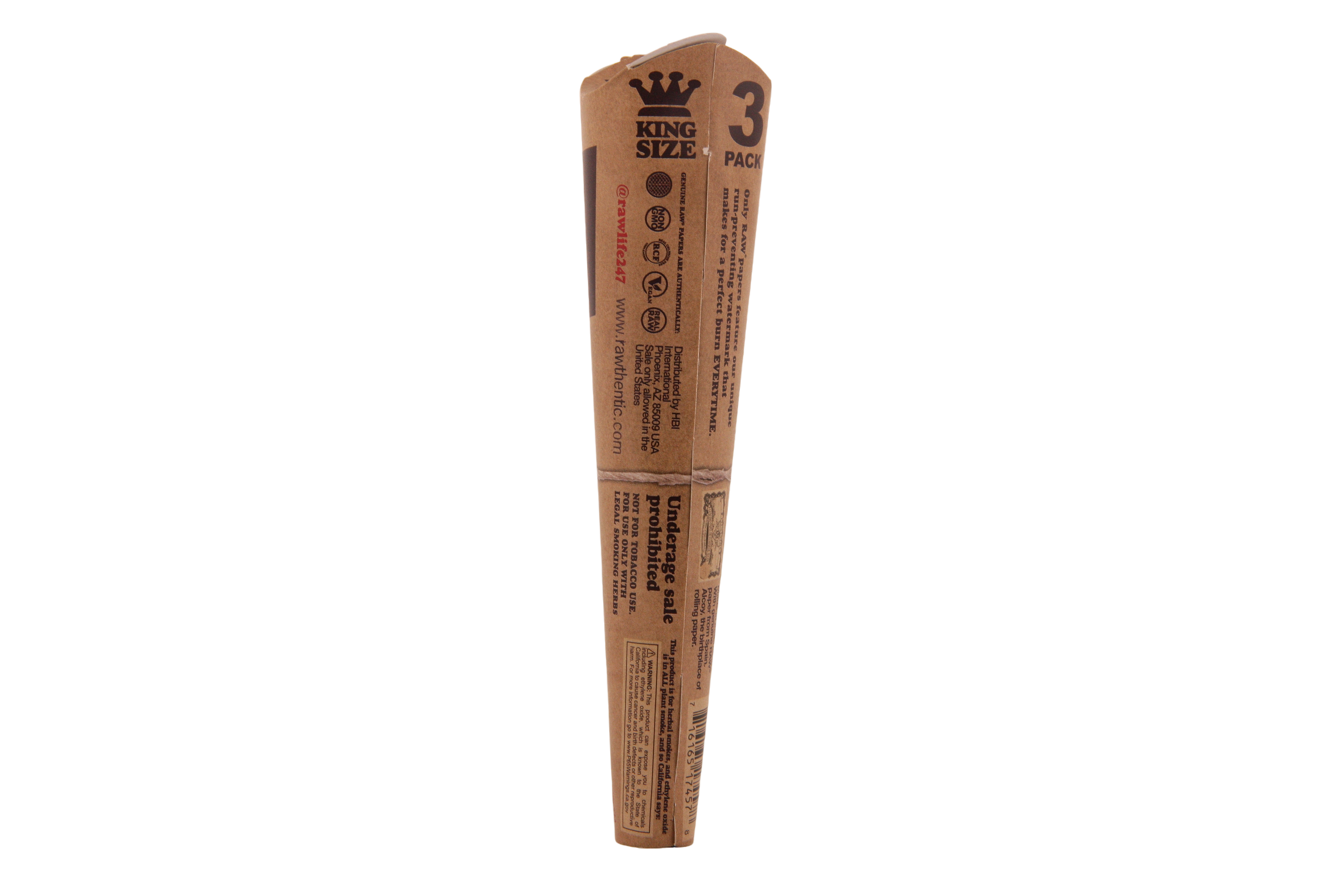 Raw Classic Cones - King Size 3pk