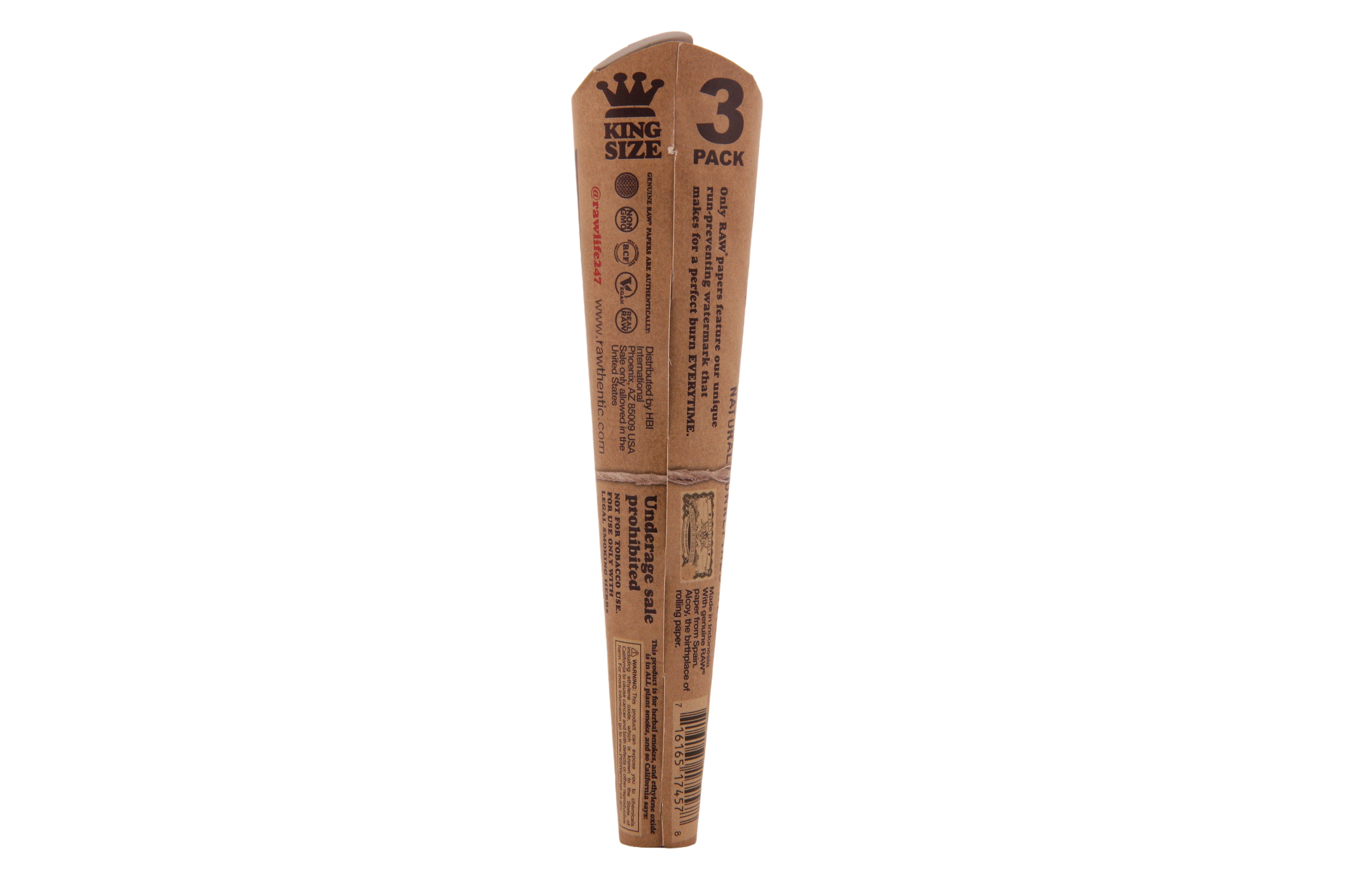 Raw Classic Cones - King Size 3pk