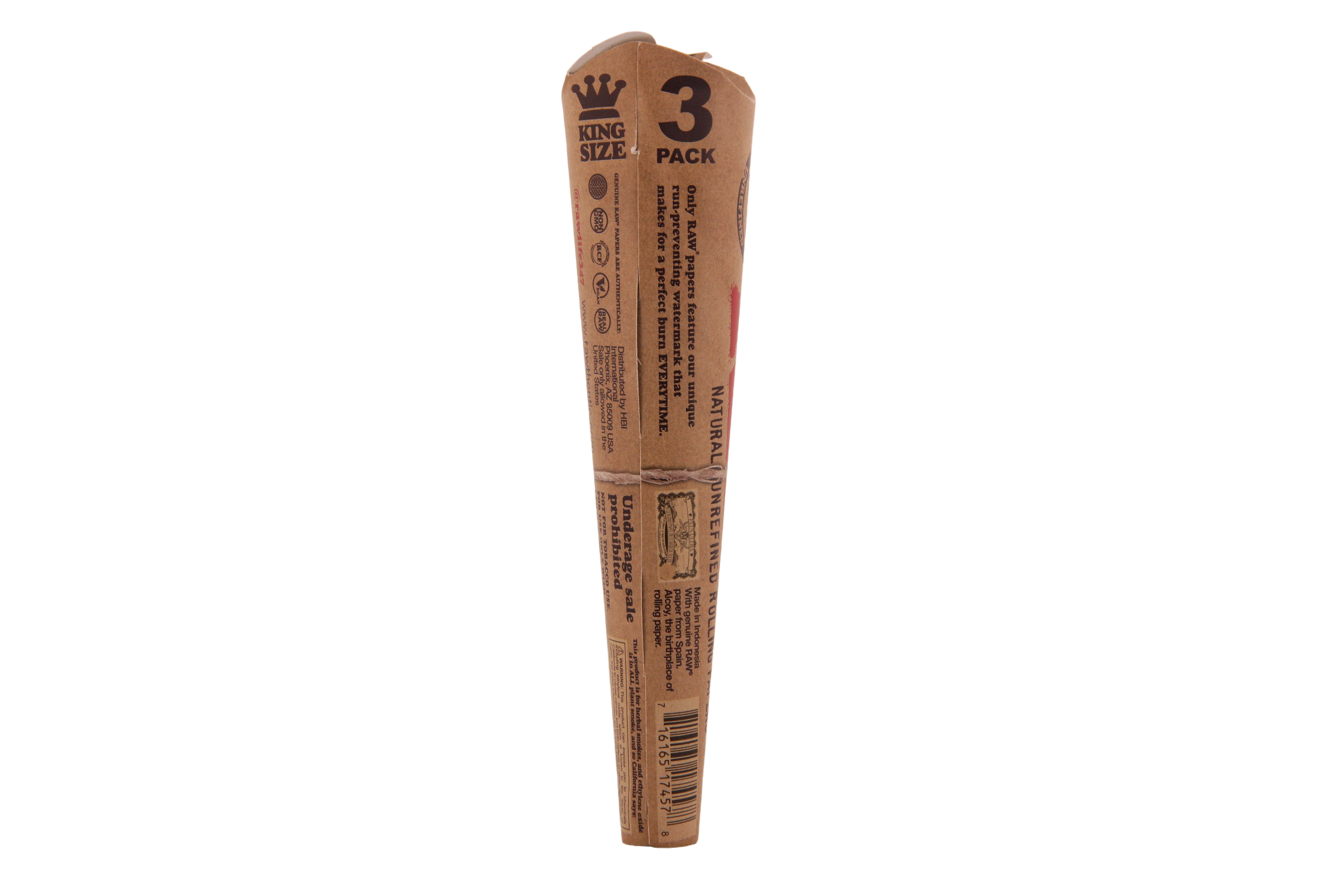 Raw Classic Cones - King Size 3pk