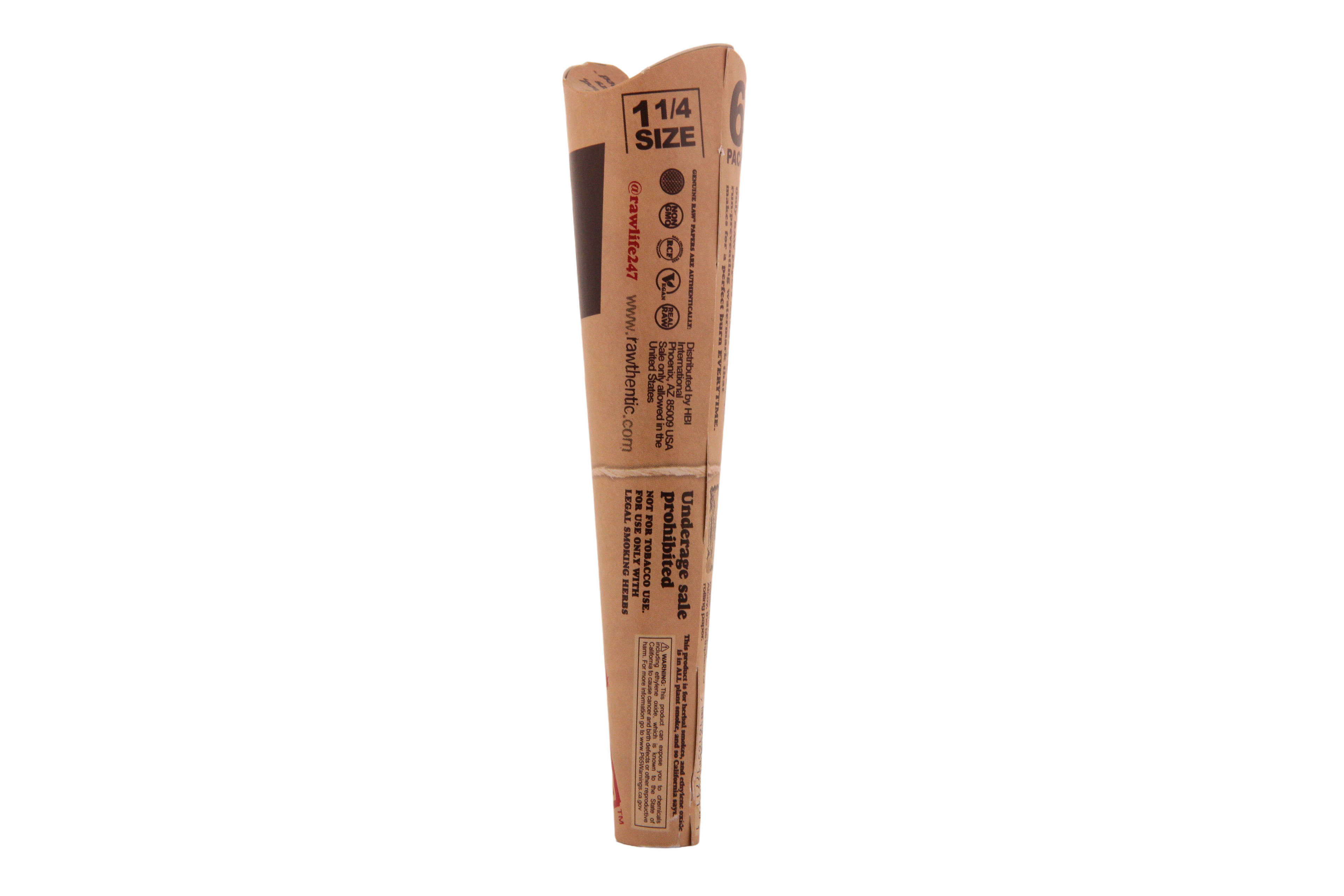 Raw Classic Cones 6pk - 1 1/4