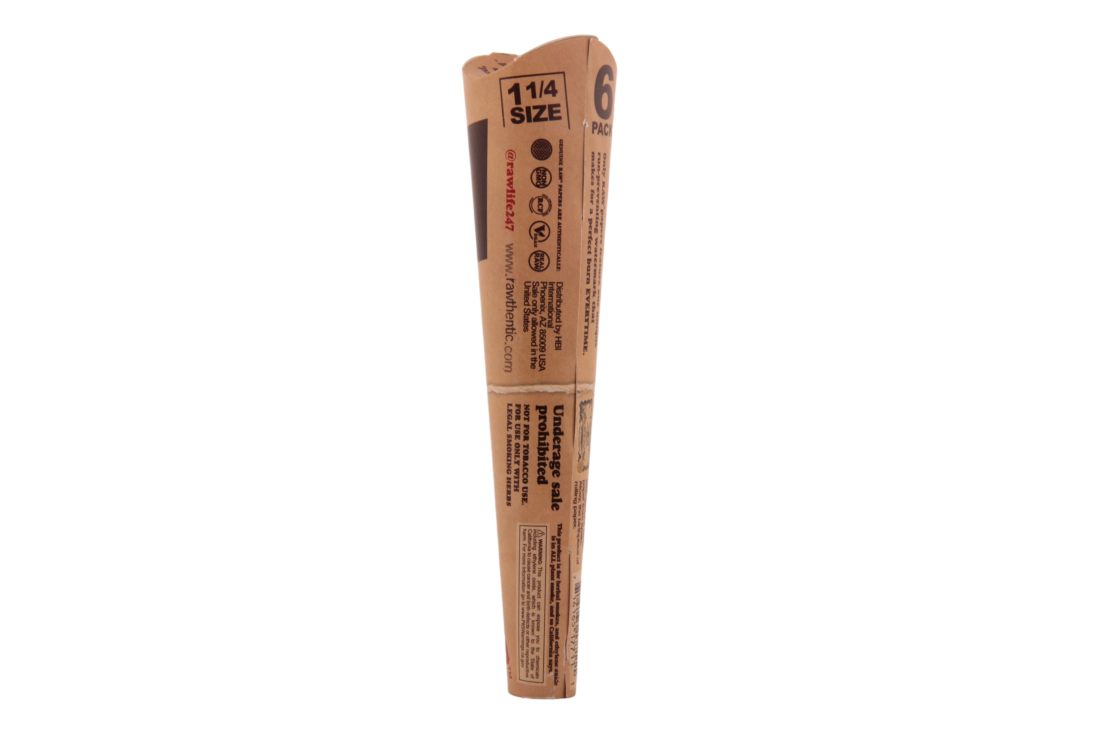 Raw Classic Cones 6pk - 1 1/4