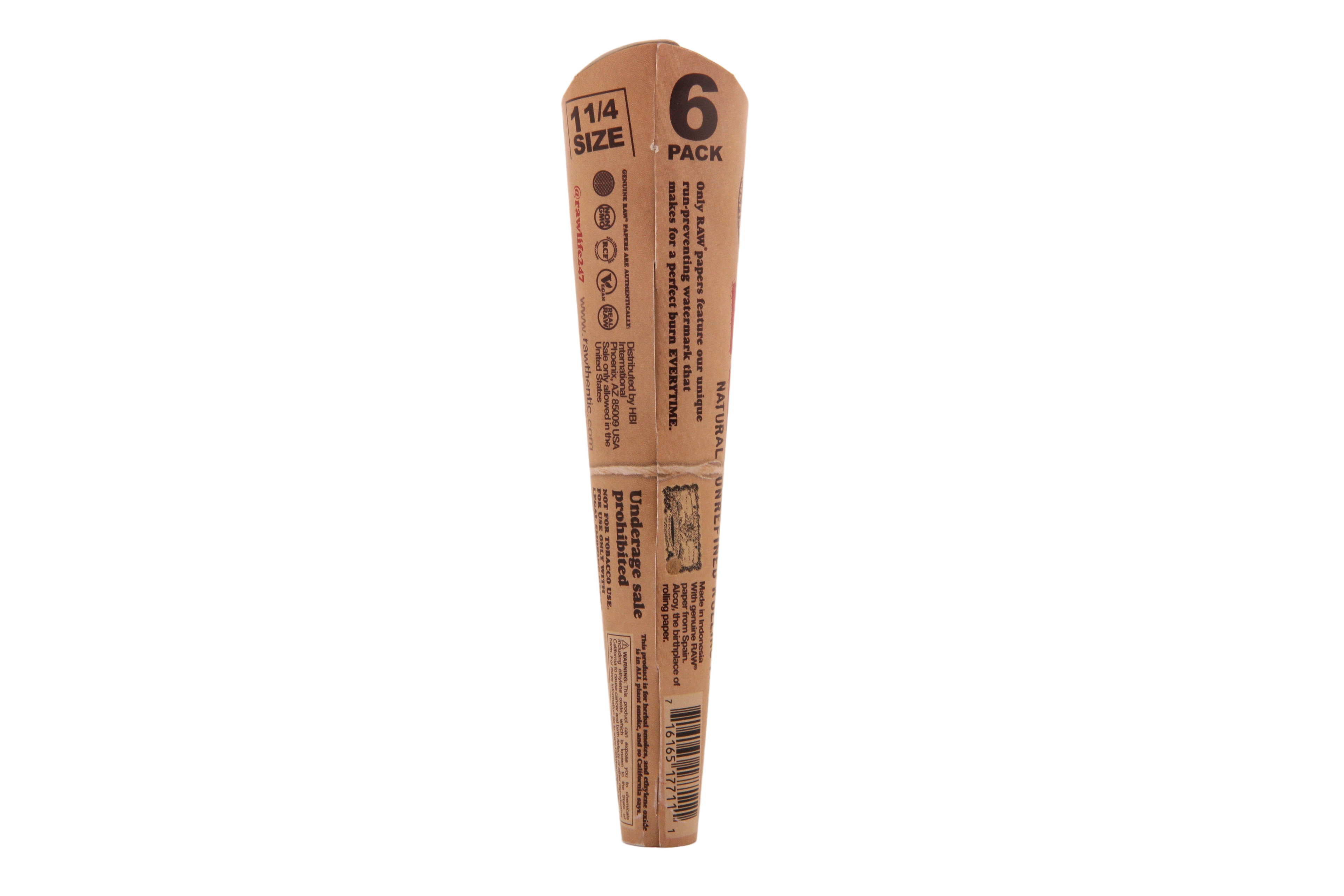 Raw Classic Cones 6pk - 1 1/4