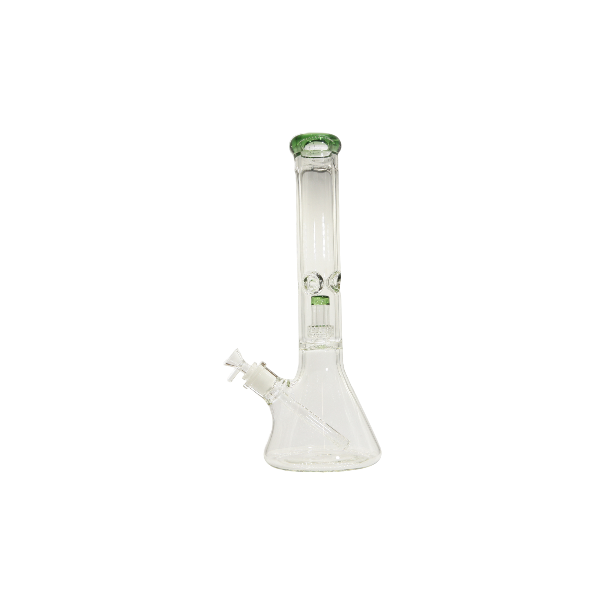 Colored Lip Beaker Bong w/Perc - 14"