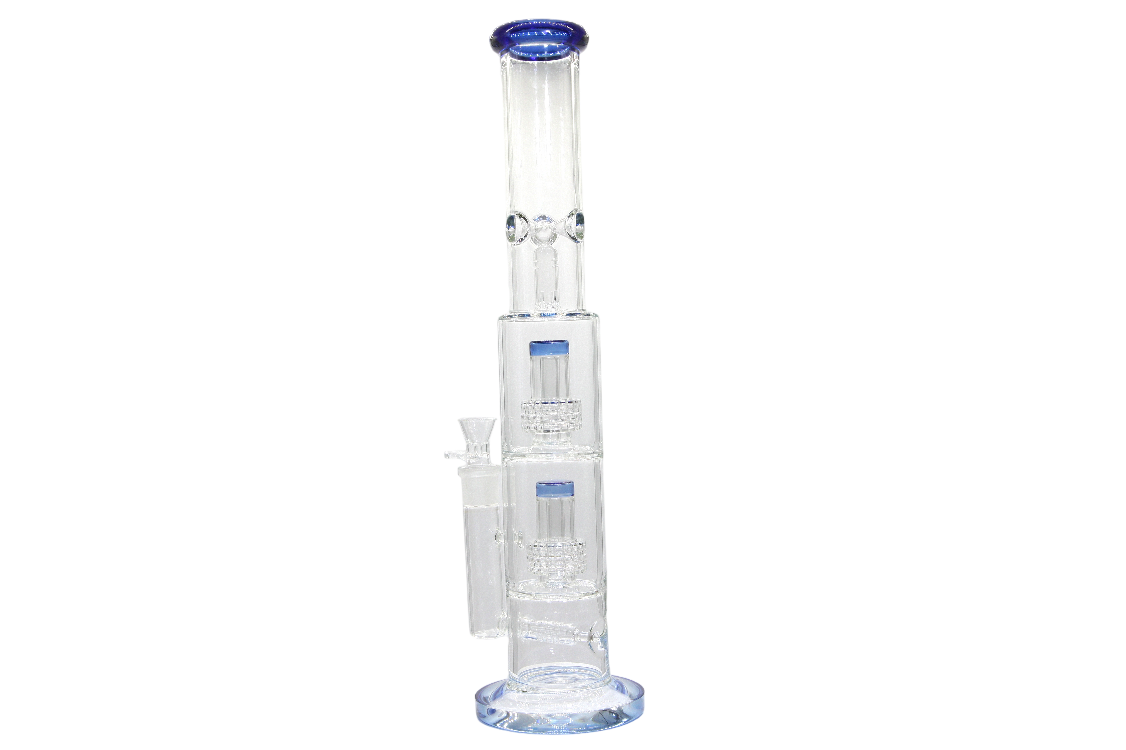 Double Perk Matrix Straight Tube Bong