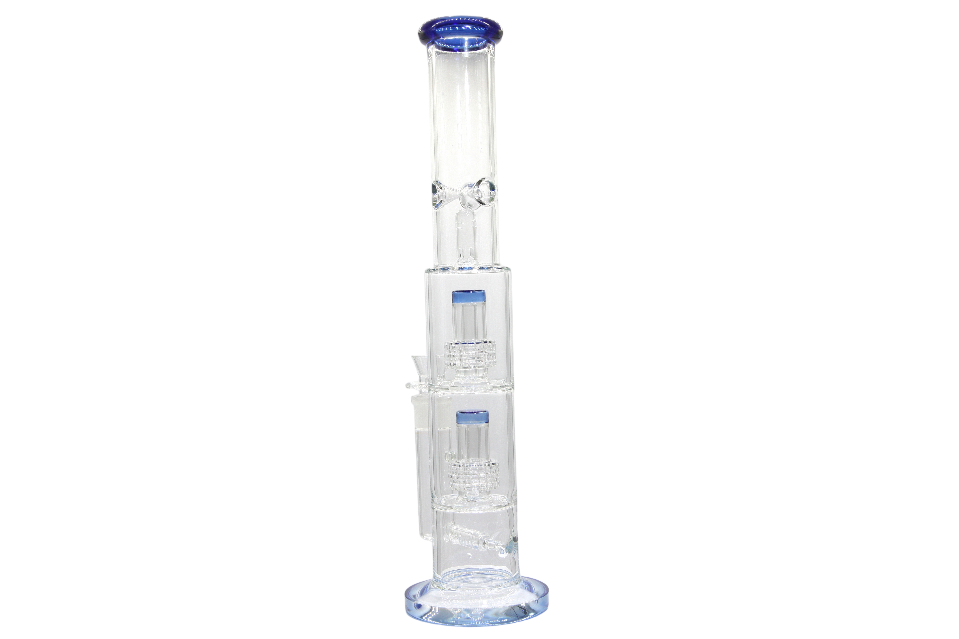 Double Perk Matrix Straight Tube Bong