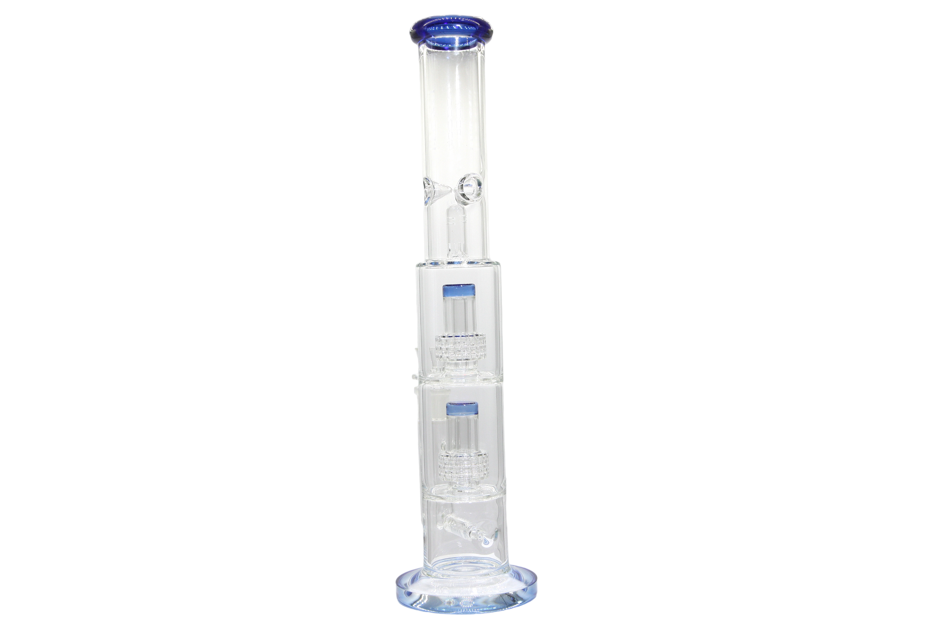 Double Perk Matrix Straight Tube Bong