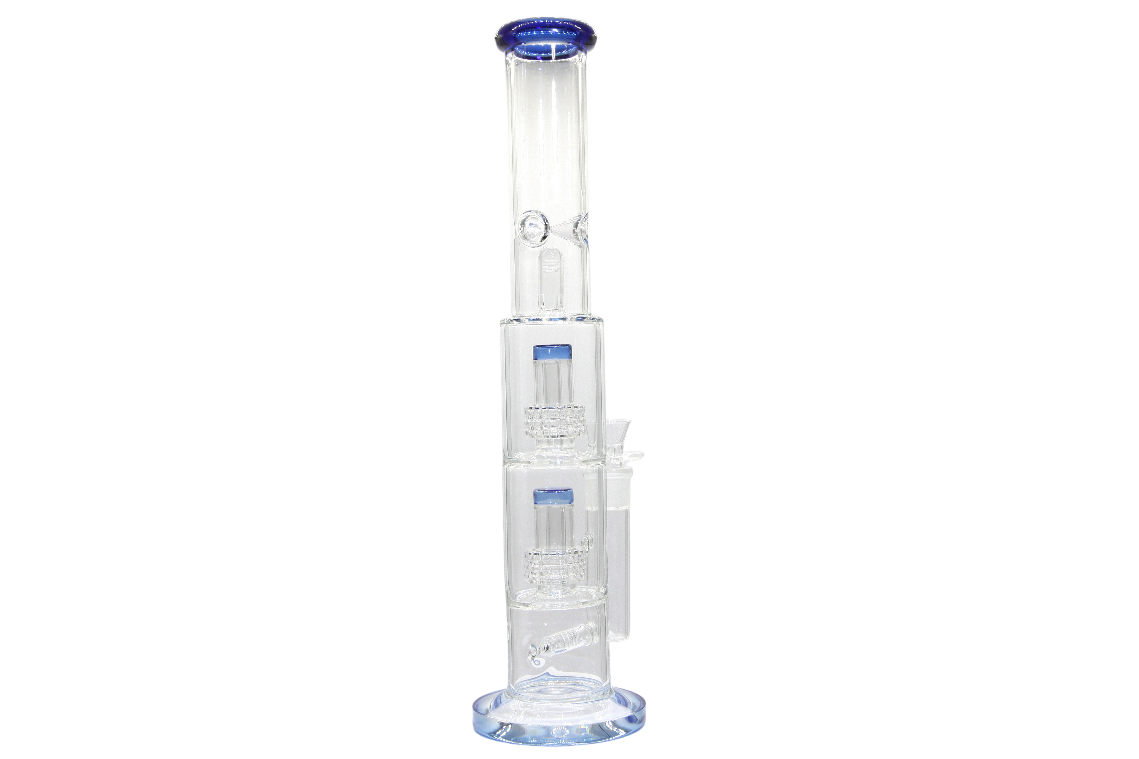 Double Perk Matrix Straight Tube Bong