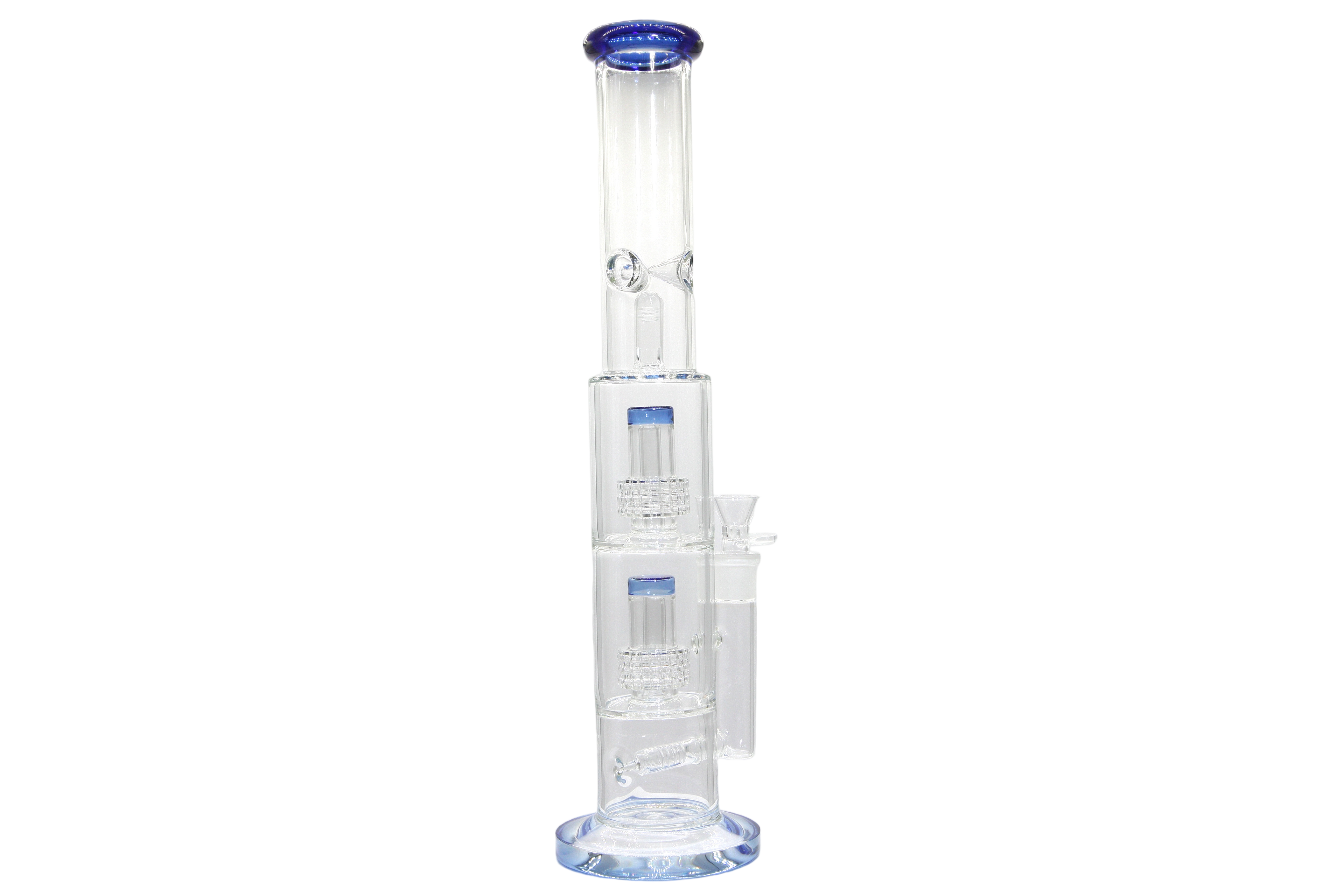 Double Perk Matrix Straight Tube Bong