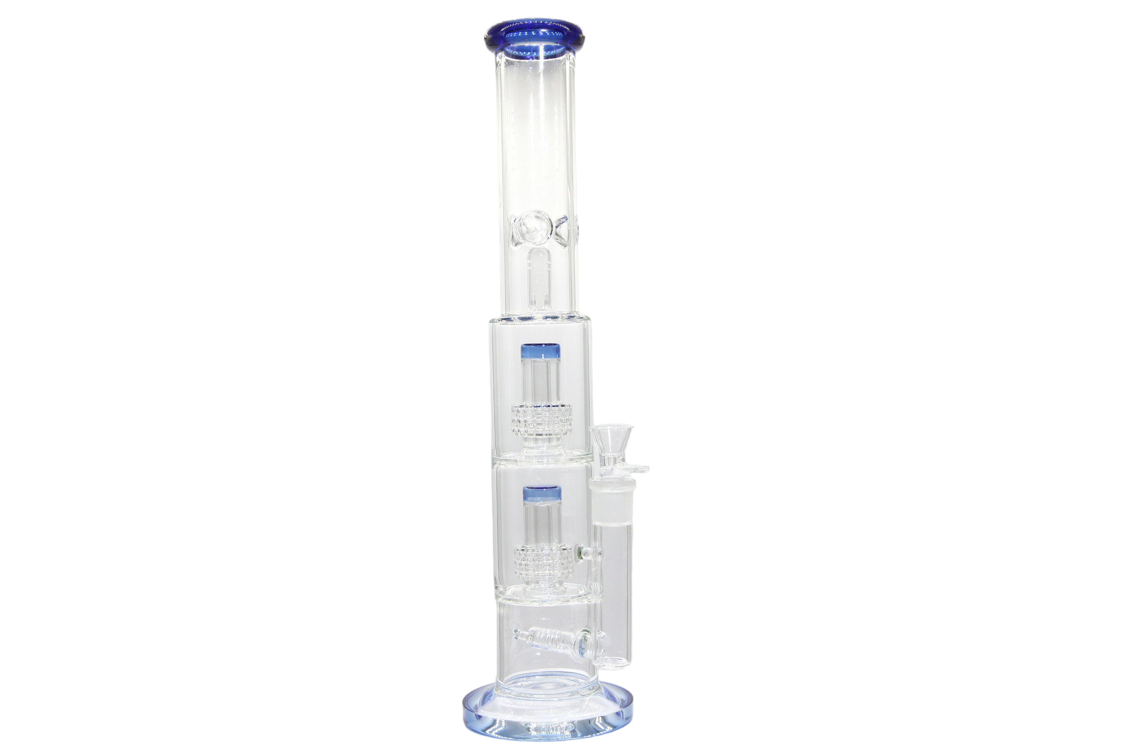 Double Perk Matrix Straight Tube Bong