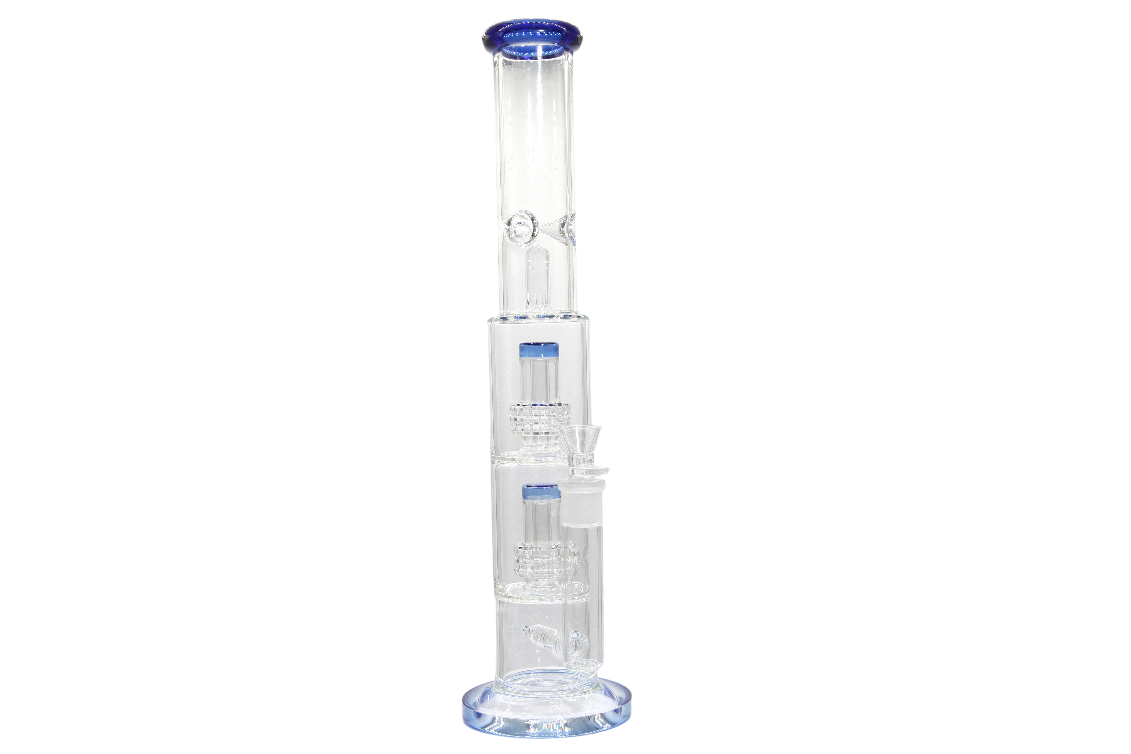 Double Perk Matrix Straight Tube Bong