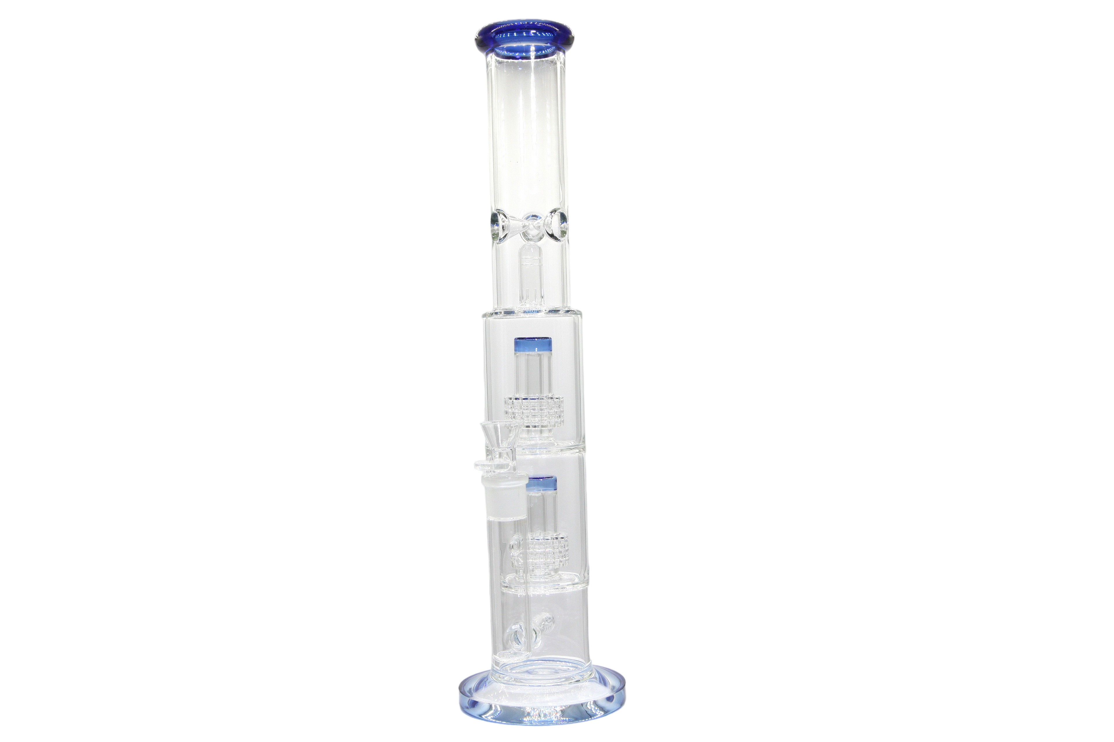 Double Perk Matrix Straight Tube Bong
