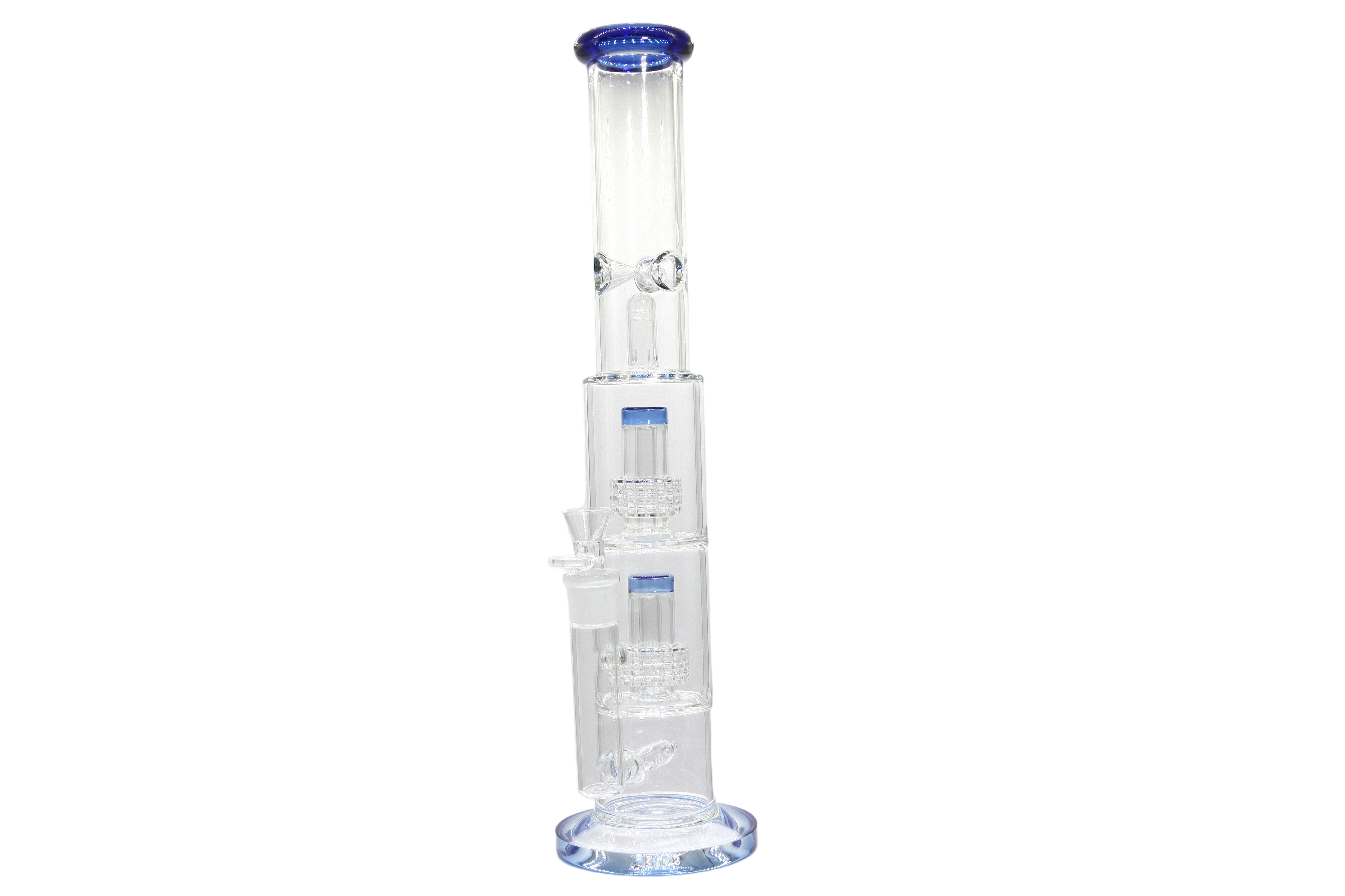 Double Perk Matrix Straight Tube Bong