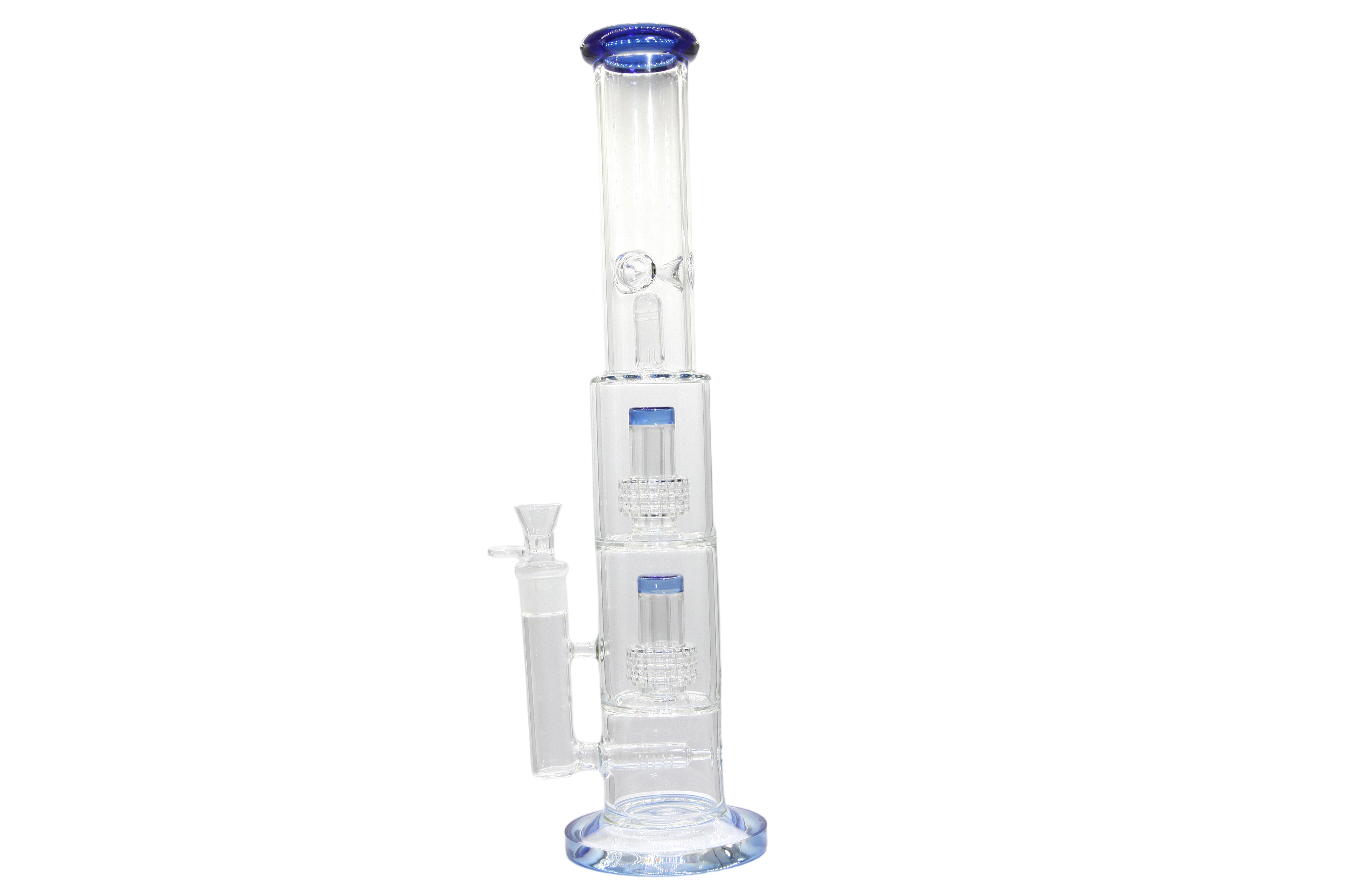 Double Perk Matrix Straight Tube Bong