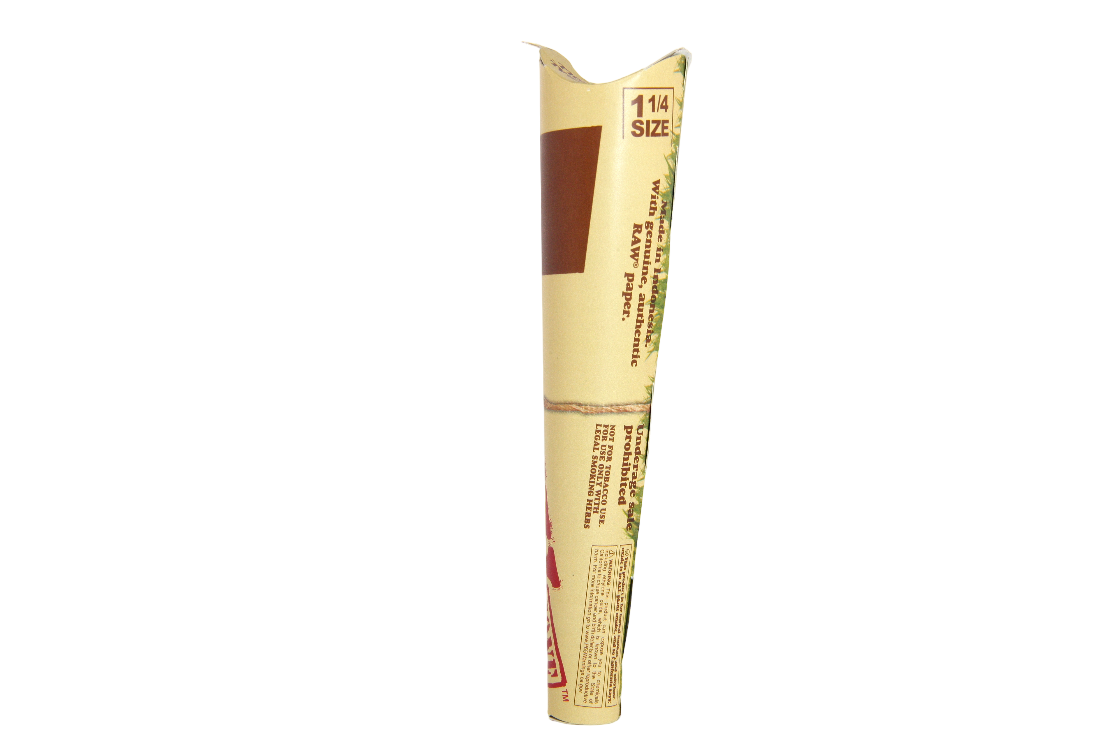 Raw Organic Hemp Cones 6pk - 1 1/4