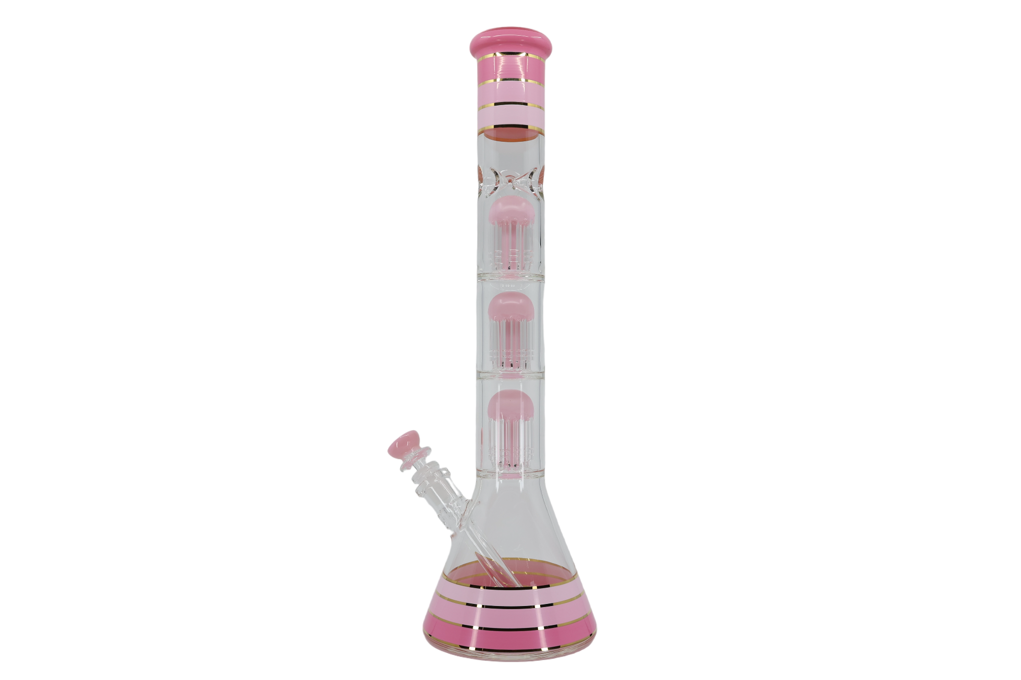 Striped Triple Showerhead Perc