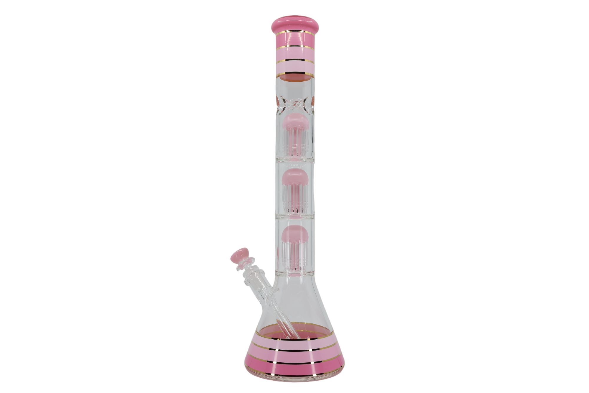 Striped Triple Showerhead Perc