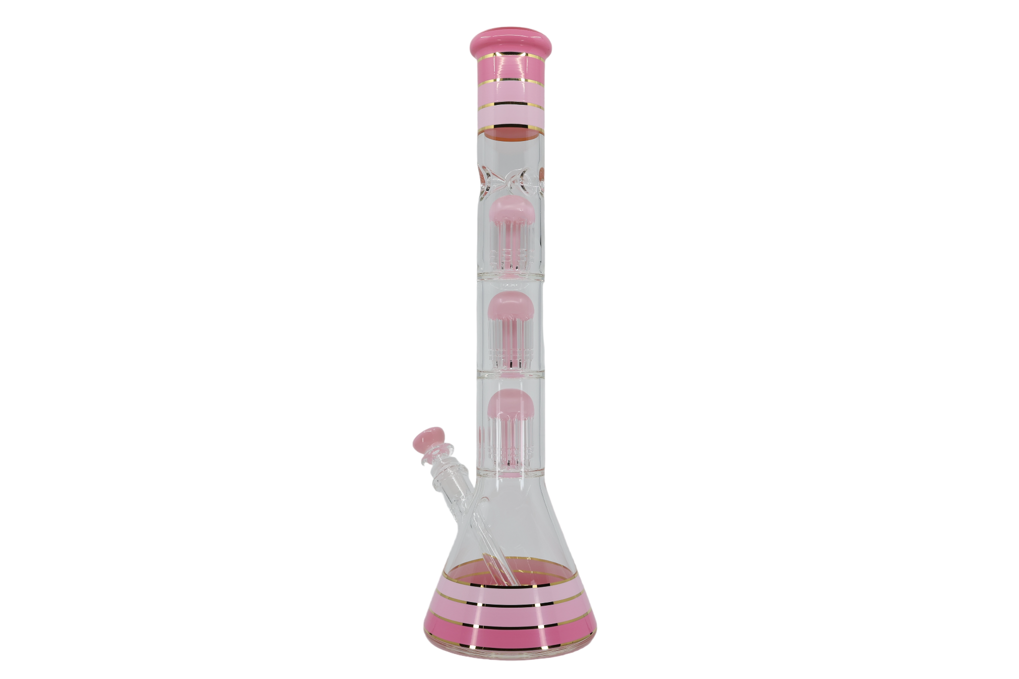 Striped Triple Showerhead Perc