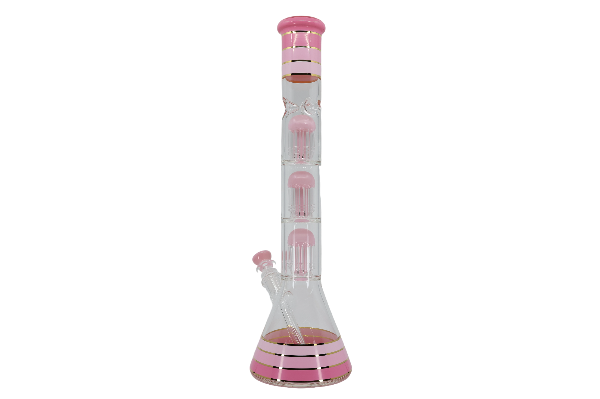 Striped Triple Showerhead Perc
