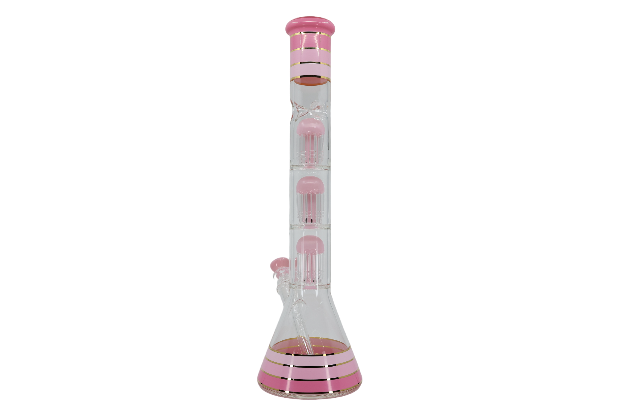 Striped Triple Showerhead Perc