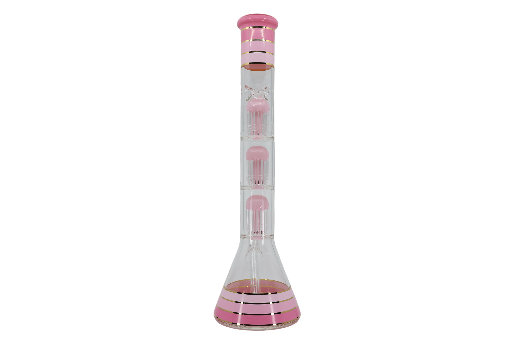Striped Triple Showerhead Perc