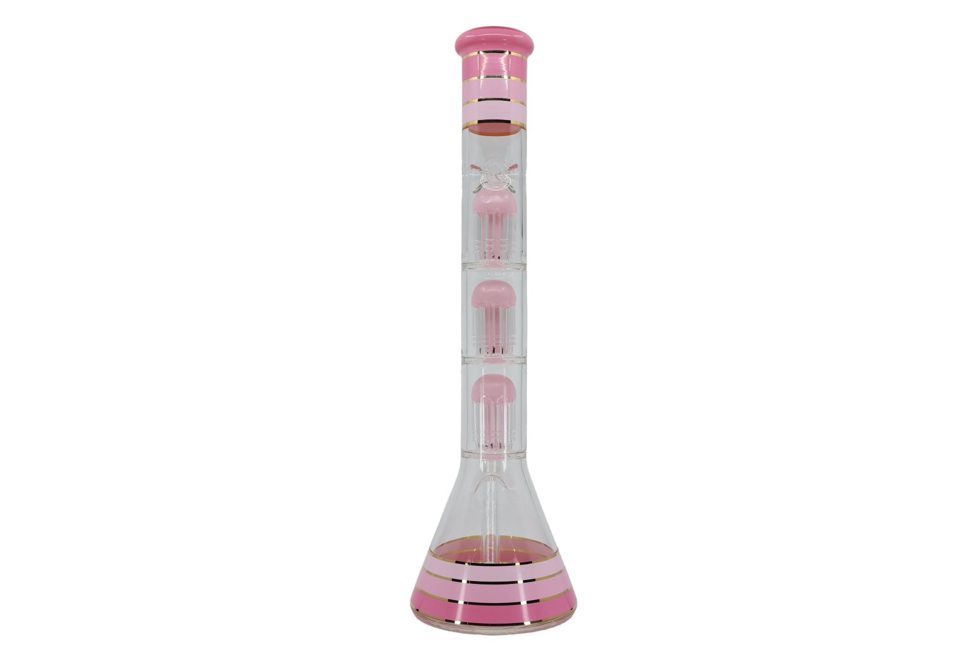 Striped Triple Showerhead Perc