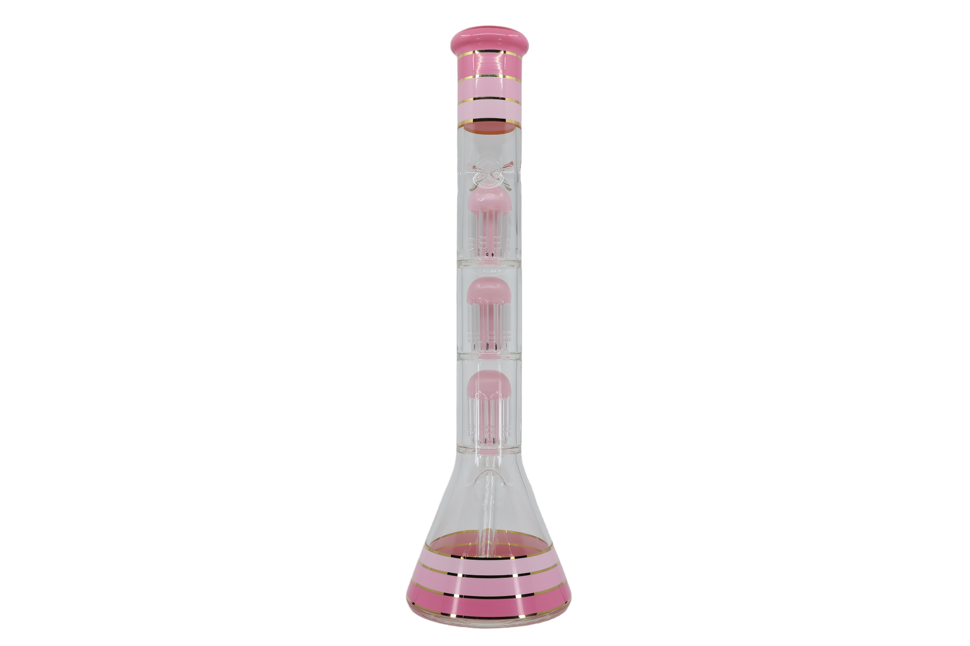 Striped Triple Showerhead Perc