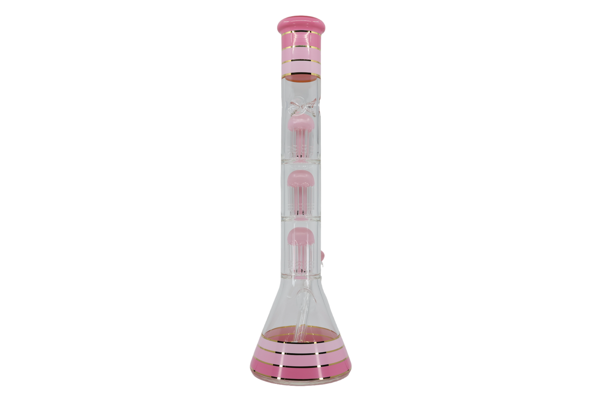 Striped Triple Showerhead Perc